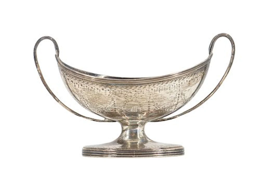 Henry Chawner (1764-1851) English, Sterling Silver Two-Handled Dish