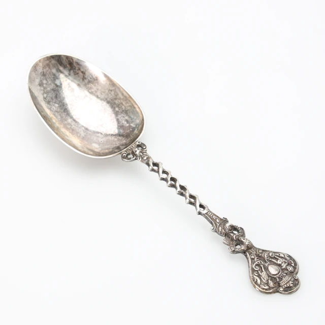 SKED, silver, holländska pseudostämplar, motiv av putti, sent 1700/1800-tal.