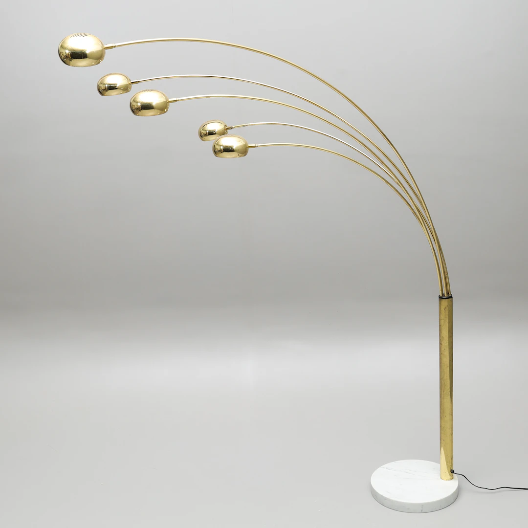 GOLVLAMPA, 5-ljuspunkter, Qvist & Co, Fellingsbro, 1900-talets andra hälft.