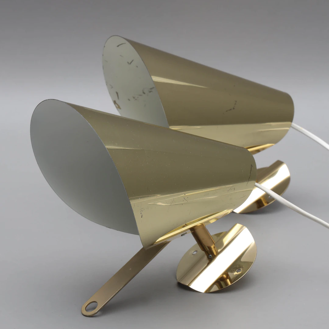 JAN WICKELGREN. Vägglampor, ett par, plåt, "Ran", Ikea, 1990-tal.