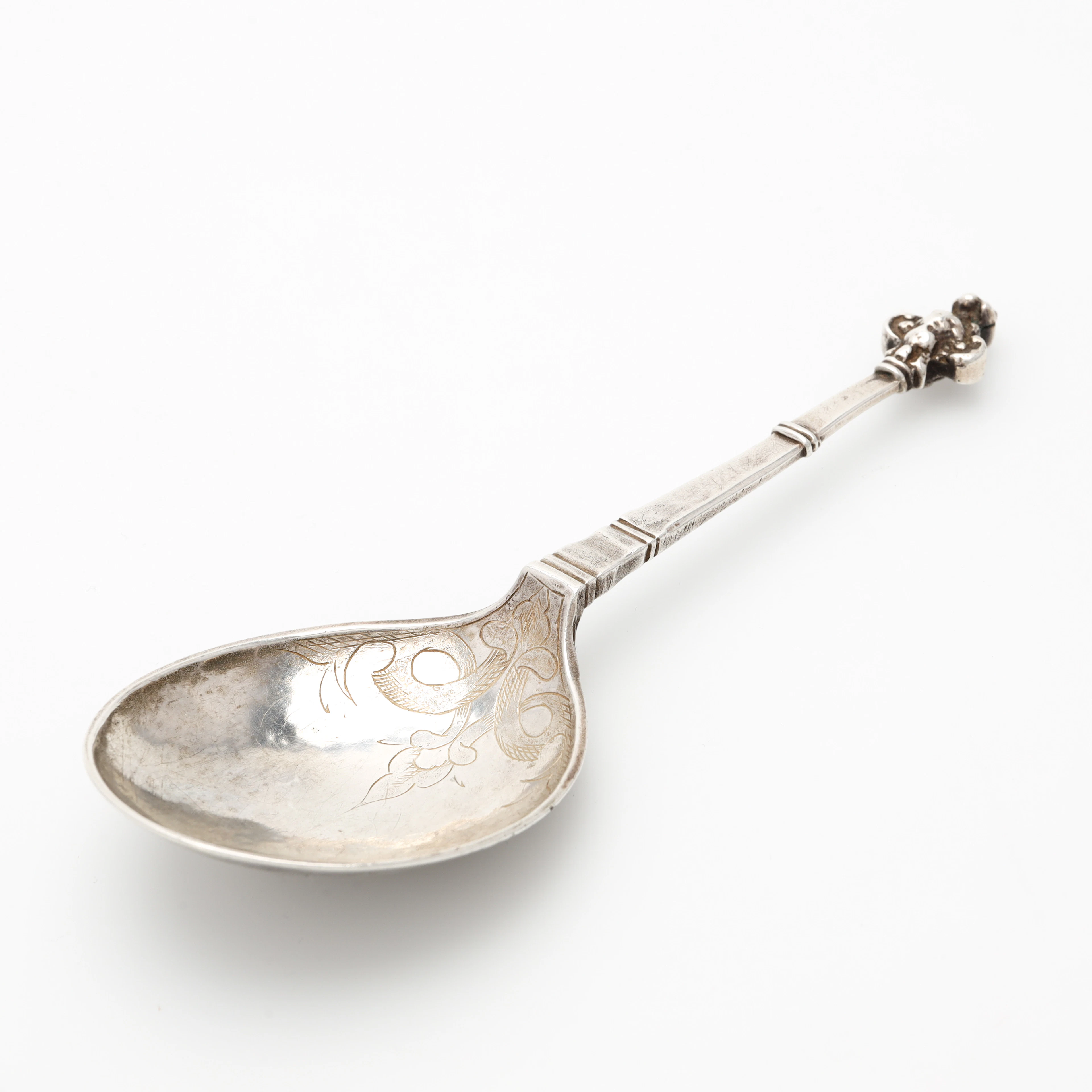 JÖRAN HIERONYMI BERNEGAU. Brännvinssked, silver, Norrköping (verksam