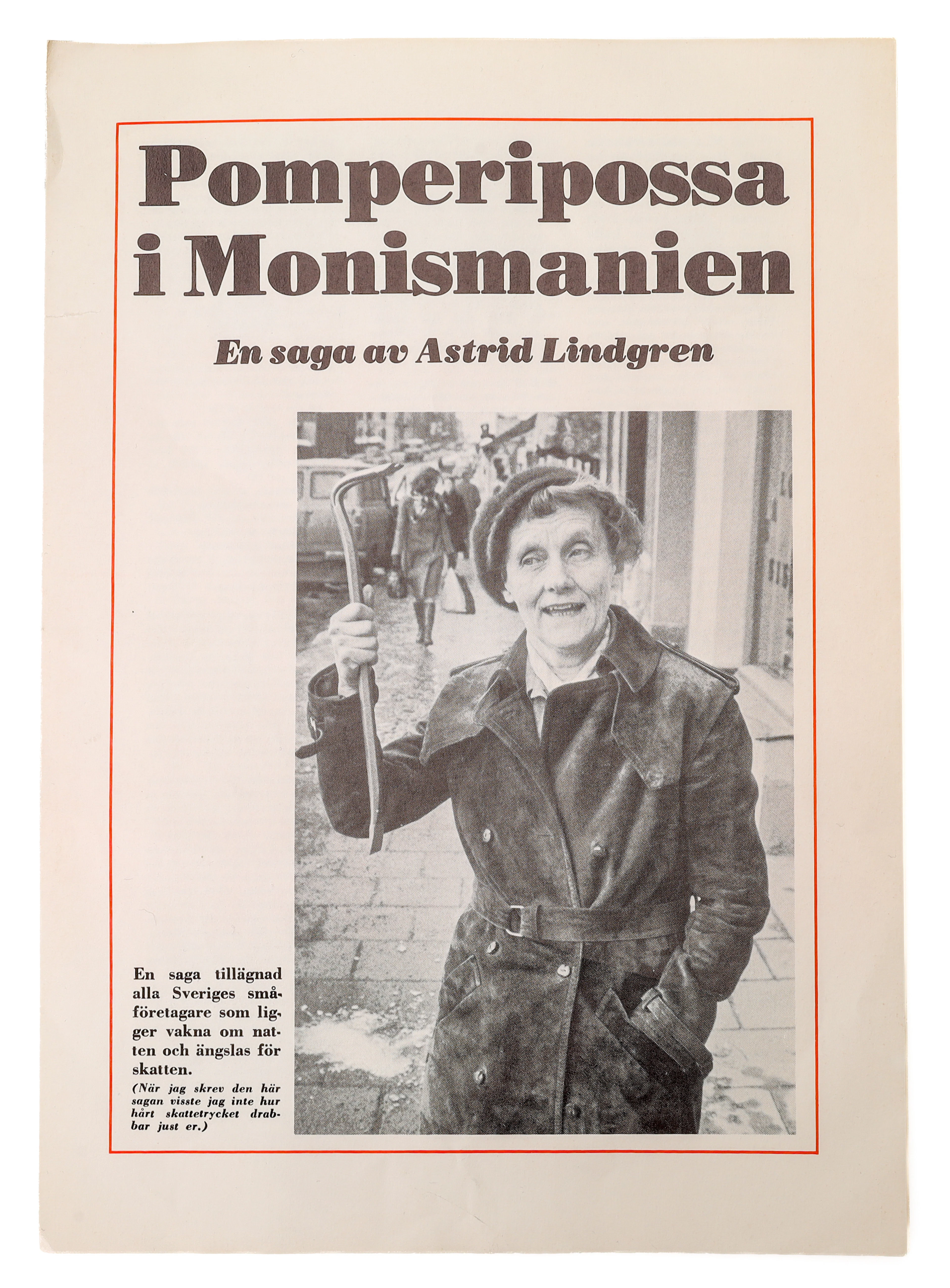 ASTRID LINDGREN. "Pomperipossa i Monismanien", En saga av Astrid Lindgren