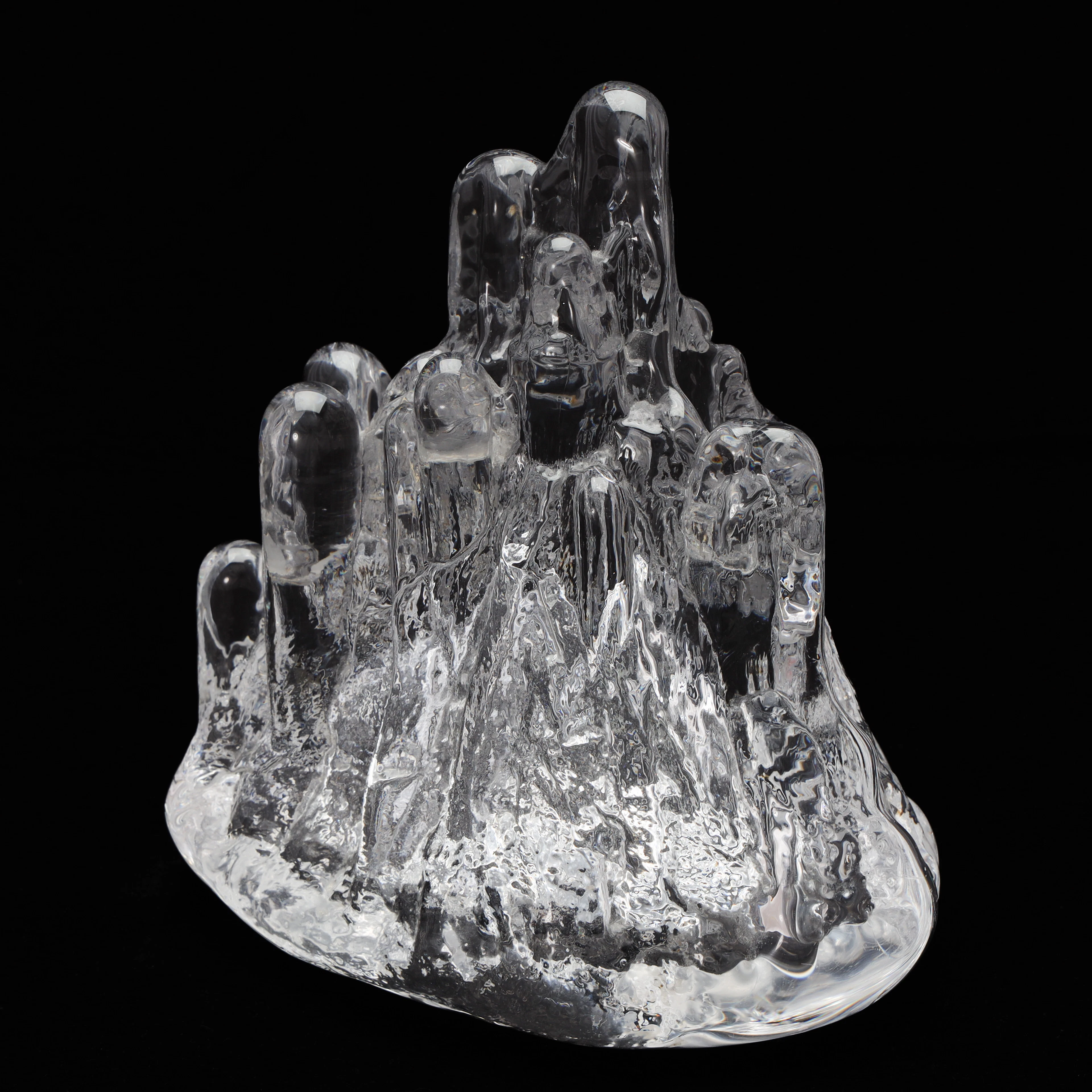 SKULPTUR, för kronljus, möjligen "Polar", Göran Wärff.