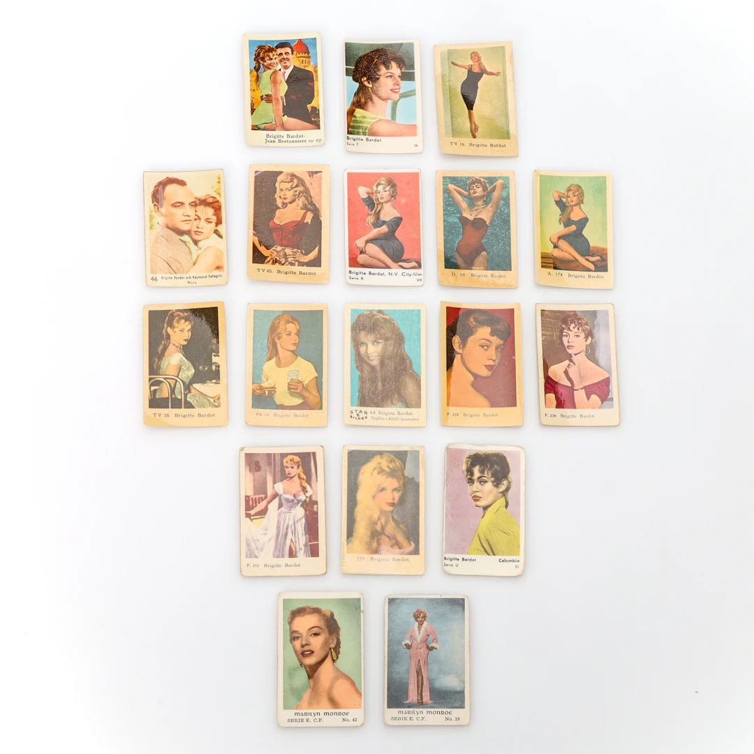 FILMISAR/IDOLBILDER, 17 st, Birgitte Bardot och Marilyn Monroe.