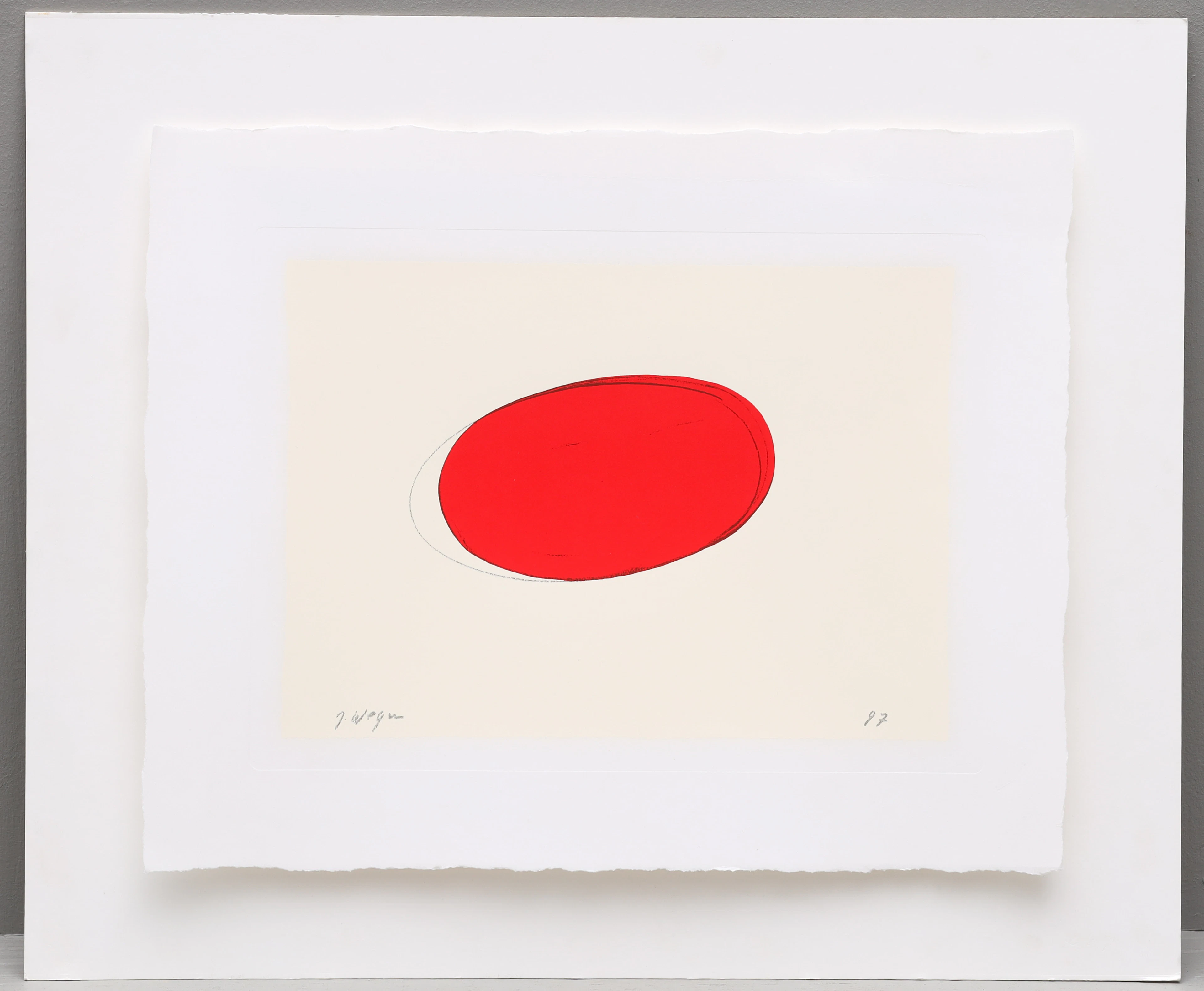JÜRGEN WEGNER (1941-1998). serigrafi, signerad och daterad -97 i trycket.