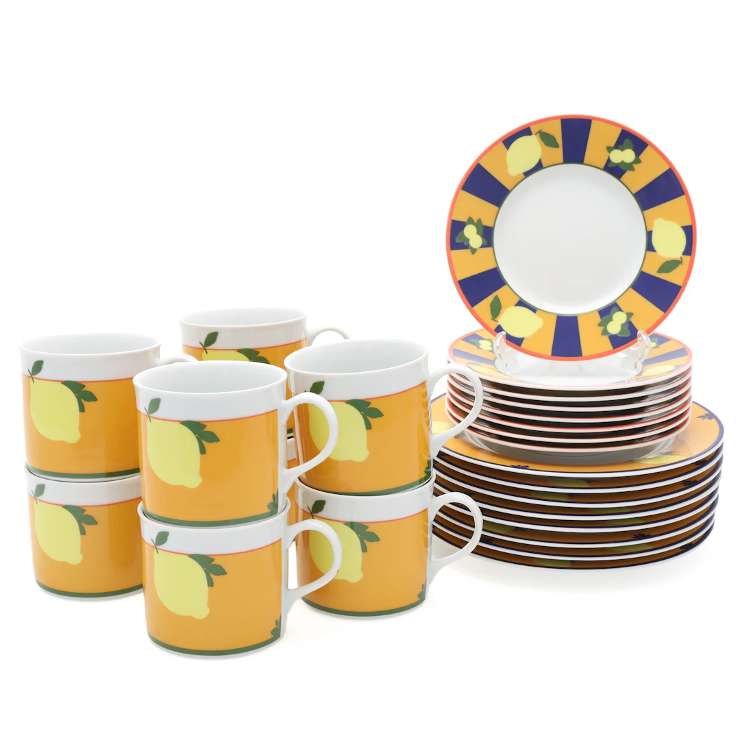 SERVISDELAR, 24 delar, ”Citrus”,, porslin.