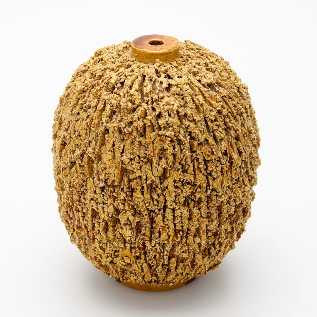 GUNNAR NYLUND. Bordslampa, stengods, "Chamotte", Rörstrand.