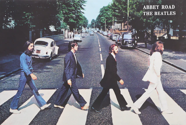 TRYCK, efter fotografi, Abbey road, The Beatles.