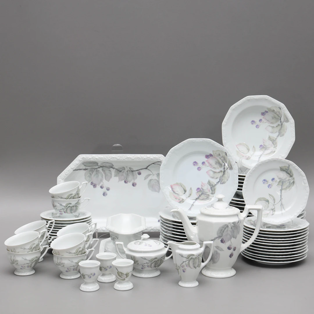SERVISDELAR, 75 delar, porslin, "Maria Björnbär", Rosenthal, Tyskland.