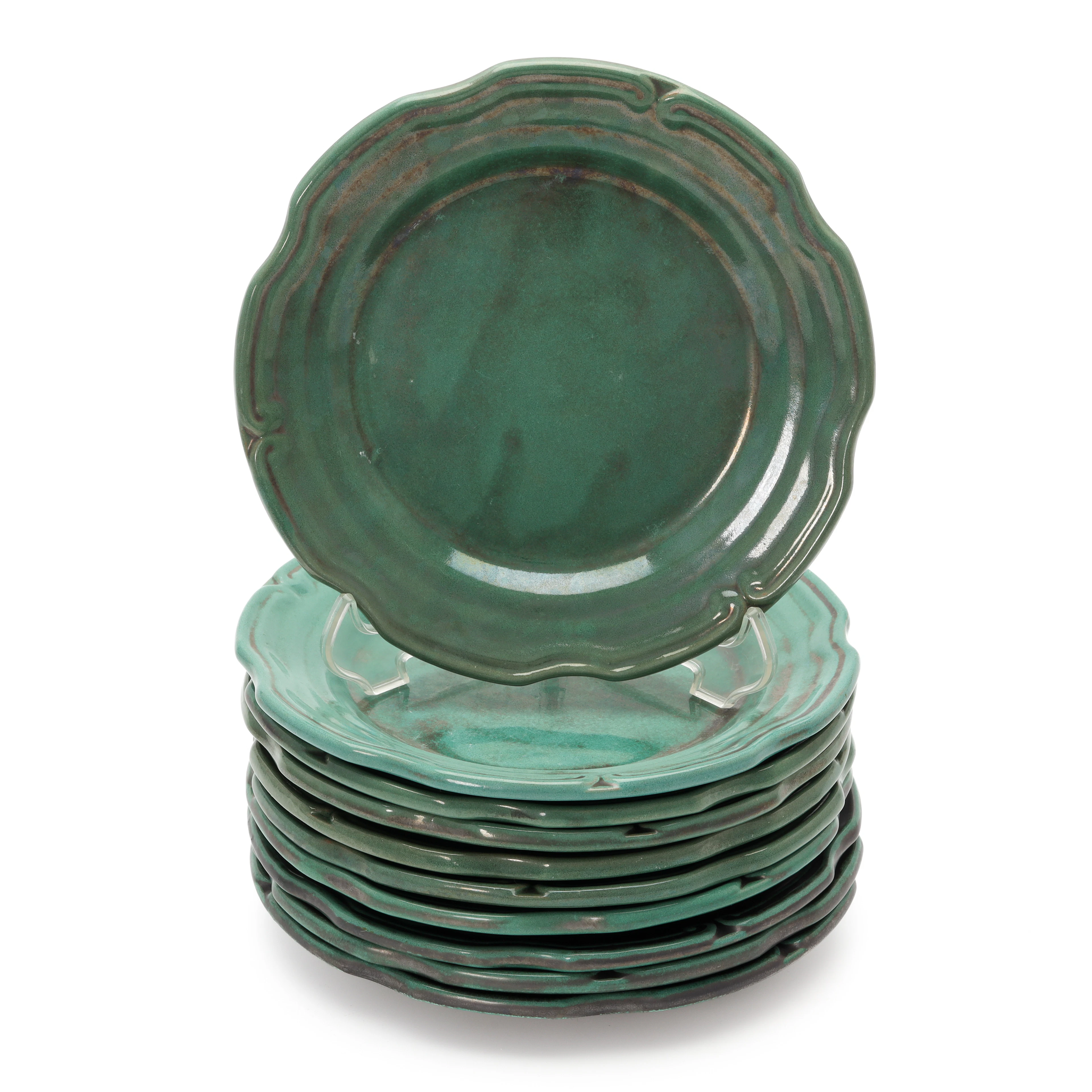 SERVISDELAR, 10 delar, glaserad keramik, Ekeby, 1900-talets första hälft.