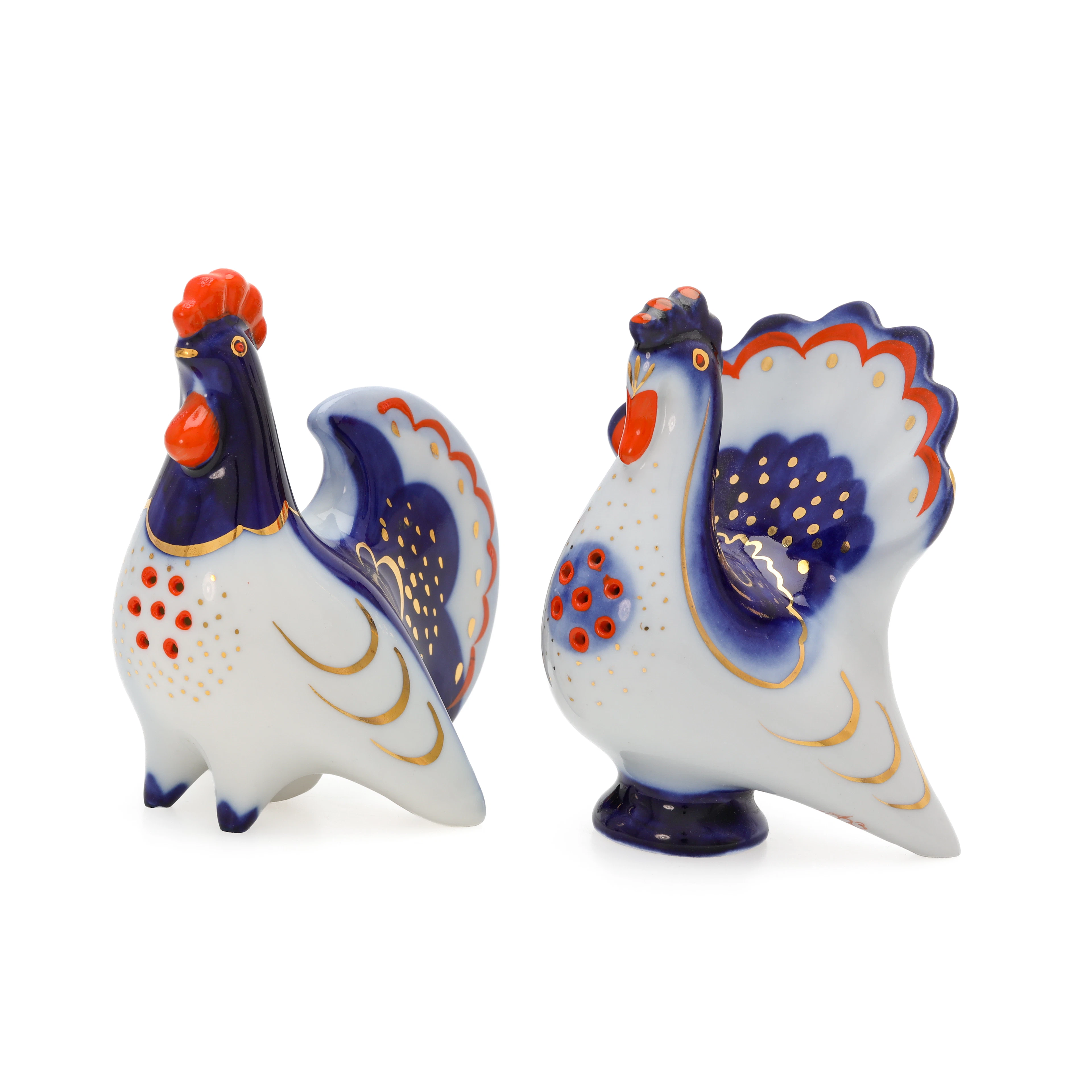 SALT & PEPPARKAR, 2 delar, porslin, Lomonosov, USSR.