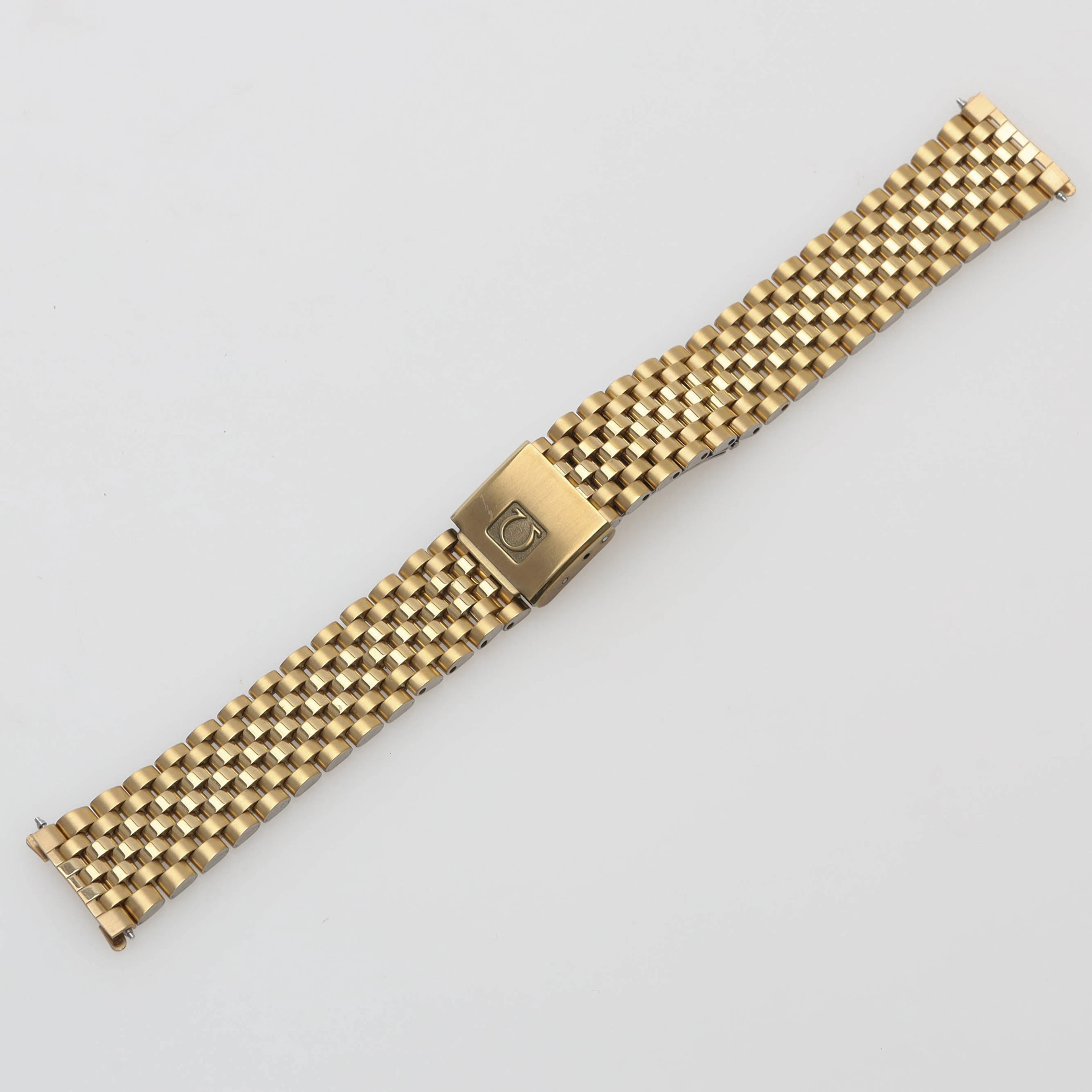 LÄNK till armbandsur, Omega, guldpläterat stål, 18mm, ref. 1383.
