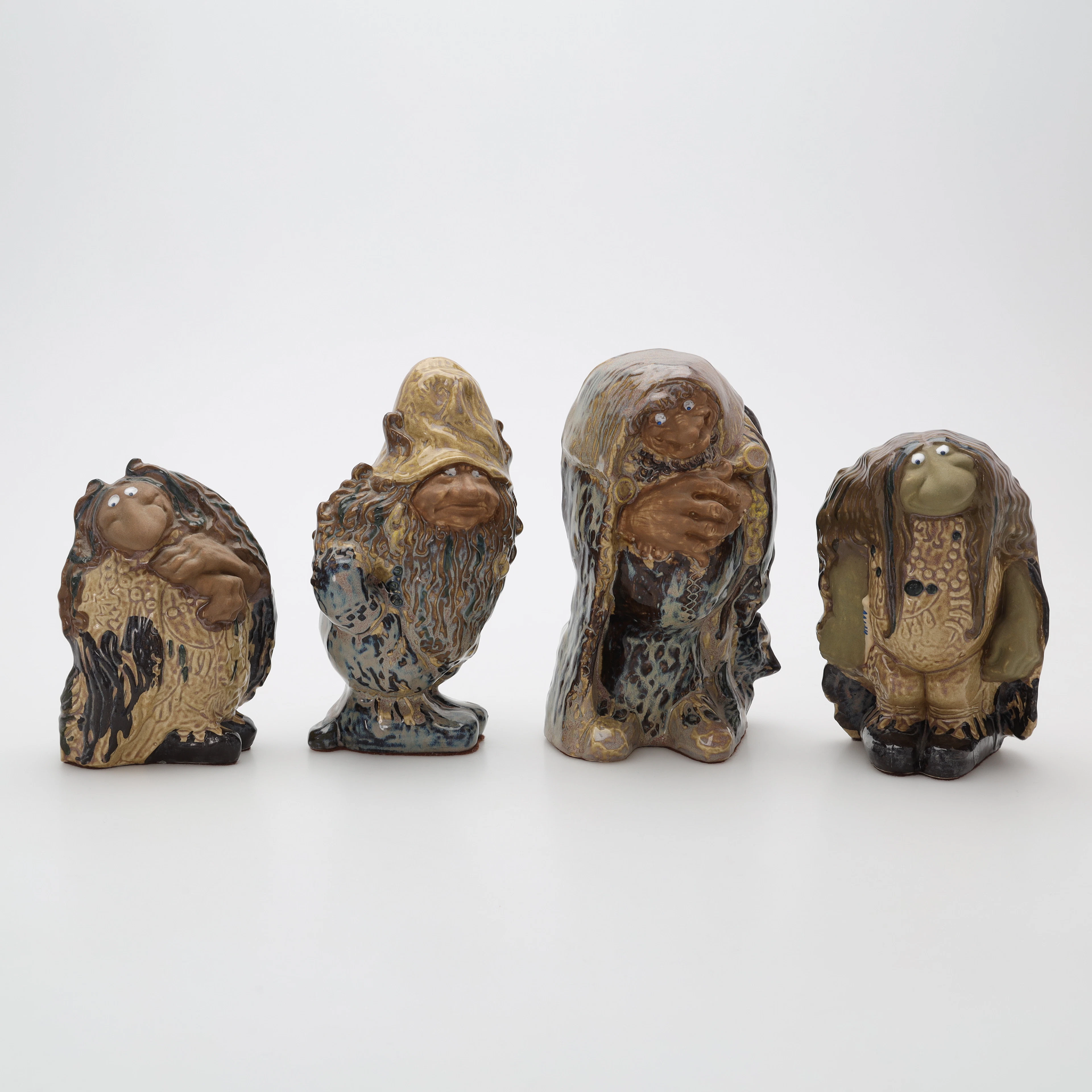CHRISTINA PRÆSTGAARD. figuriner, 4 delar, Rosa Ljungs samlarserie