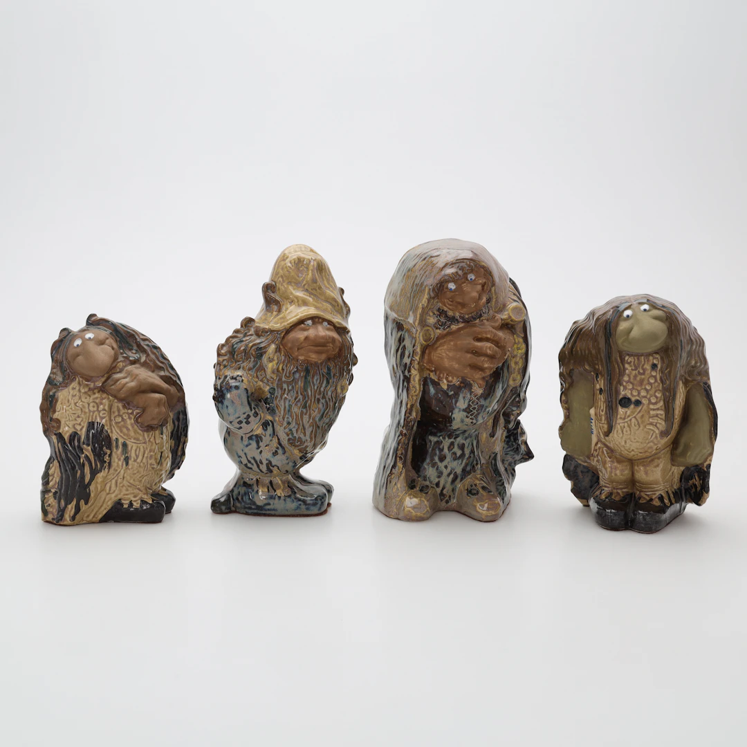 CHRISTINA PRÆSTGAARD. figuriner, 4 delar, Rosa Ljungs samlarserie