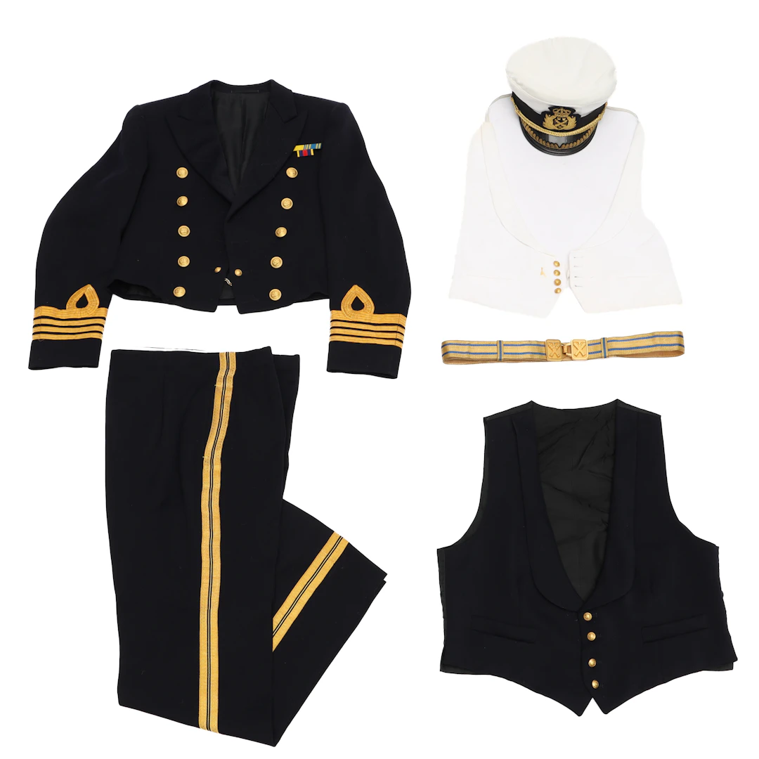 UNIFORM, mässdräkt samt skärmmössa, 6 delar, marinen, Svensk.