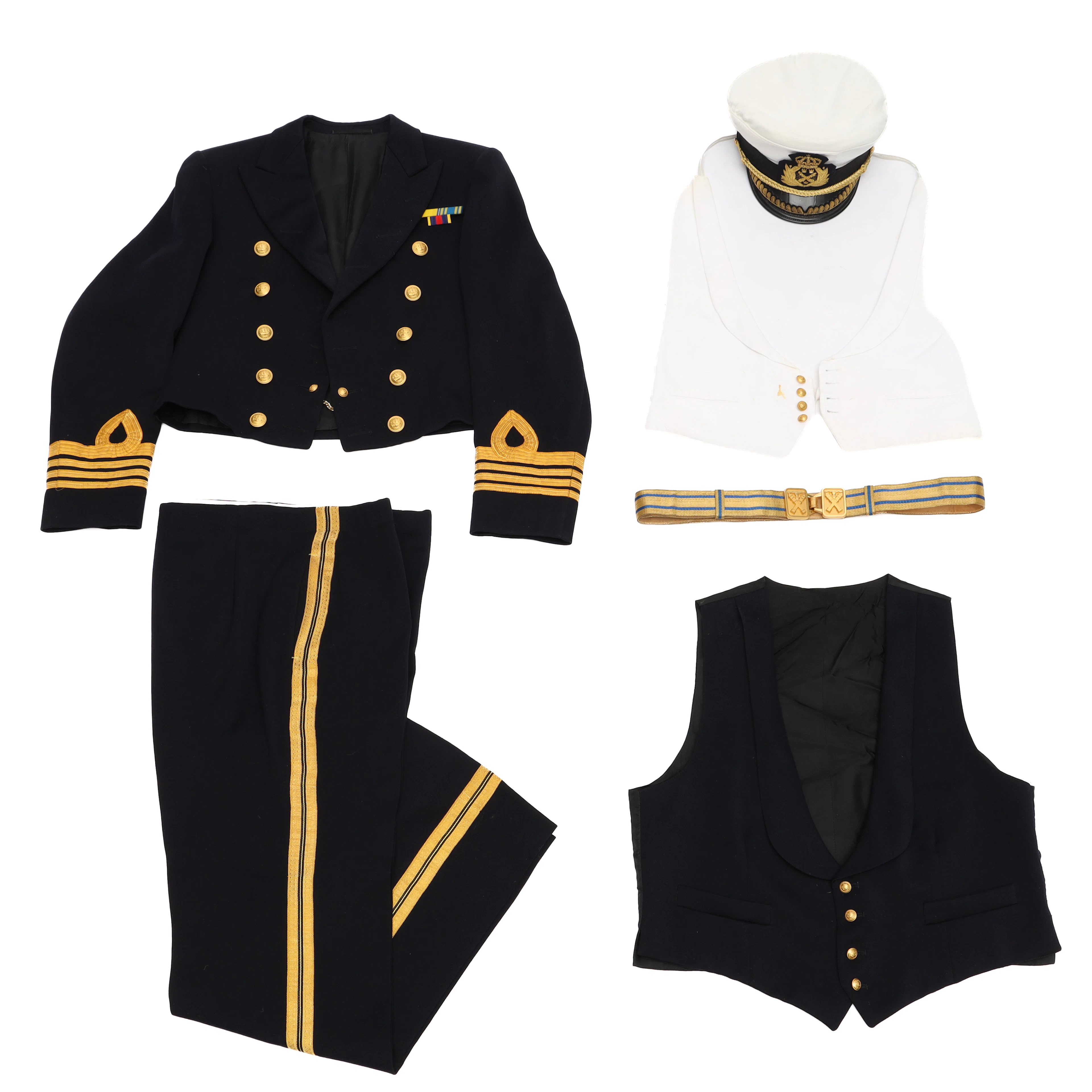 UNIFORM, mässdräkt samt skärmmössa, 6 delar, marinen, Svensk.