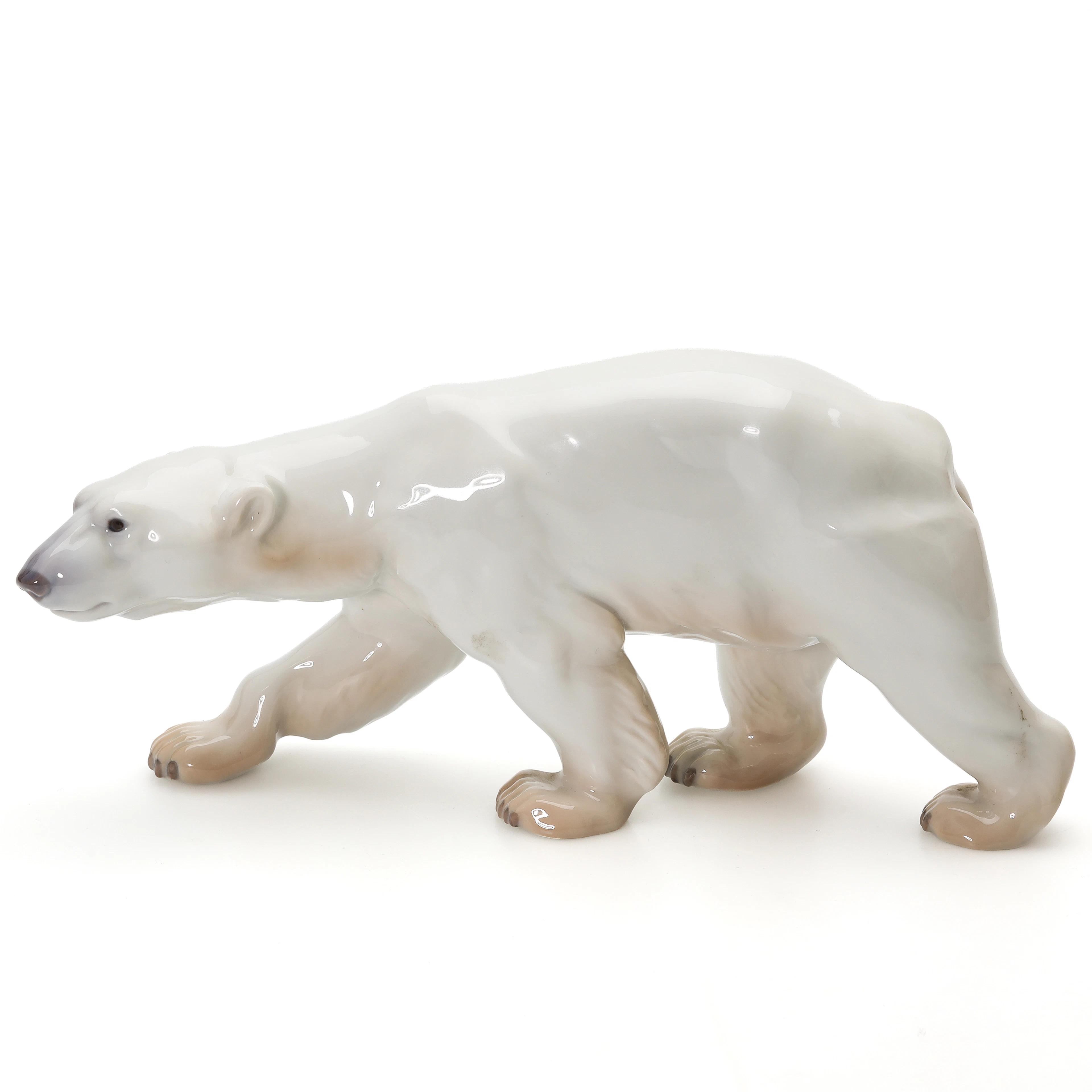 FIGURIN, porslin, isbjörn, modell 1785, Bing & Gröndahl, Danmark.