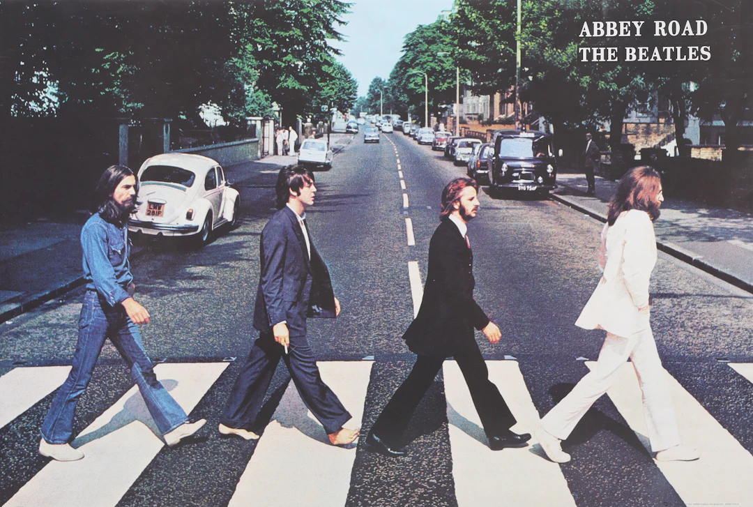 TRYCK, efter fotografi, Abbey road, The Beatles.