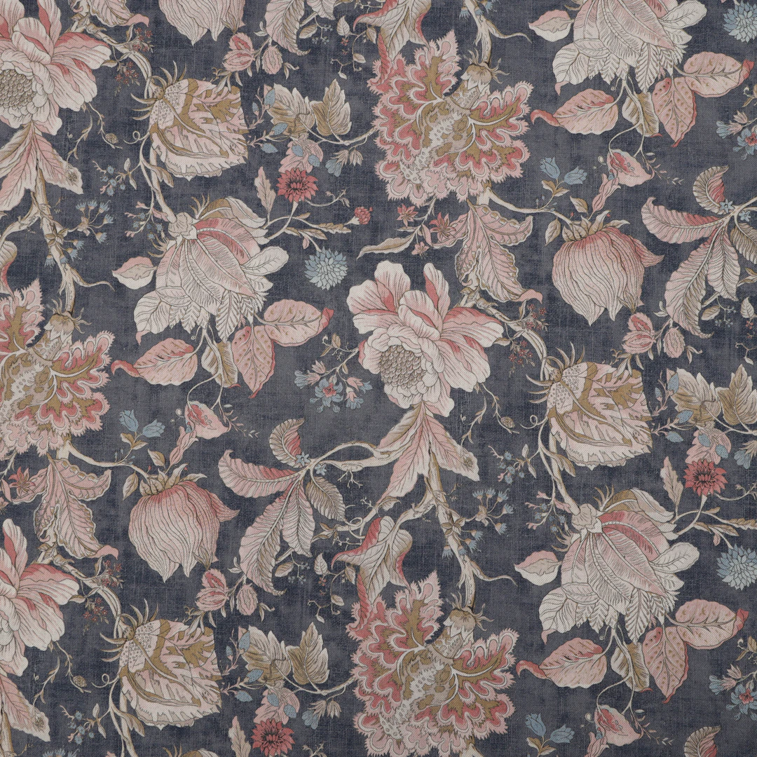 TYGRULLE, "Midnight", 4 meter, Clarke & Clarke, Sissinghurst Furnishing Fabric.