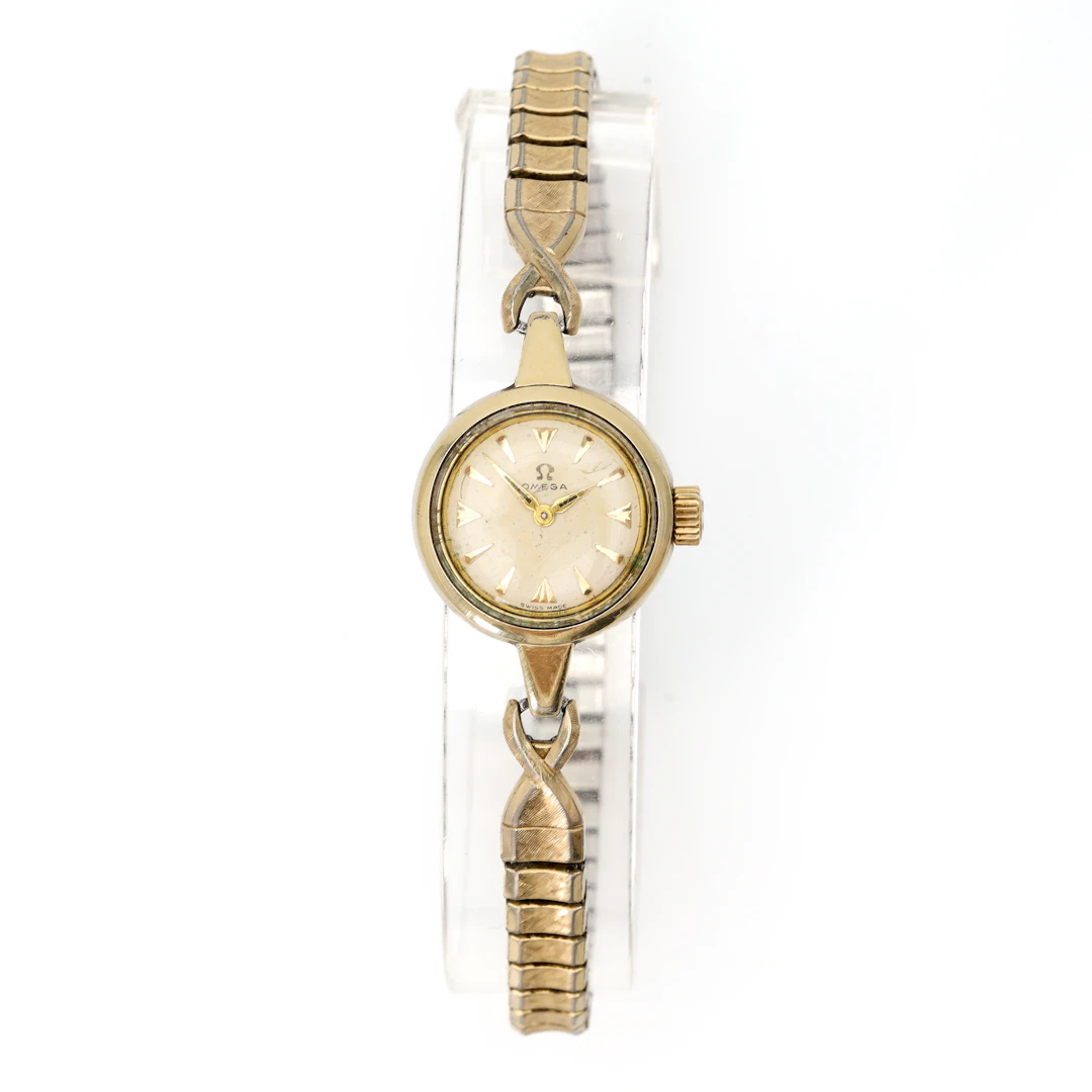 OMEGA, armbandsur, guld på stål, manuell, 20mm, 1900-talets andra hälft.