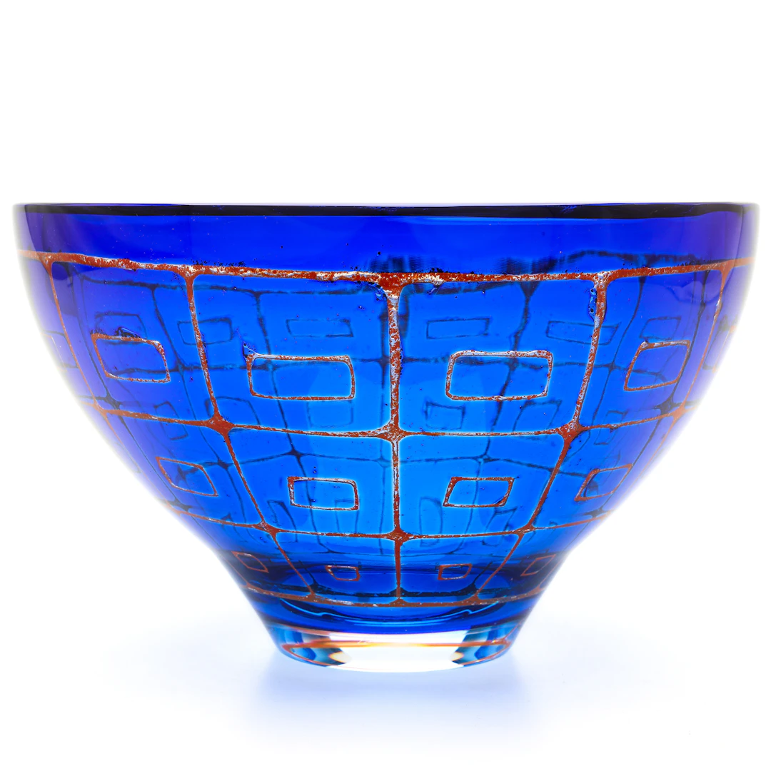 SVEN PALMQVIST. skål, "Ravenna", höjd 18 cm, signerad, Orrefors, Ravenna