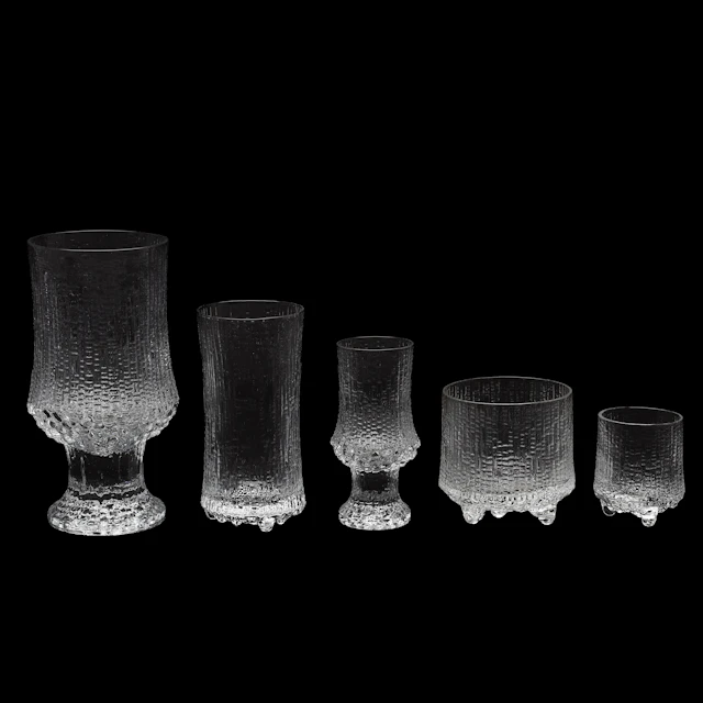 TAPIO WIRKKALA. Glas, 24 delar, "Ultima Thule, Iittala.