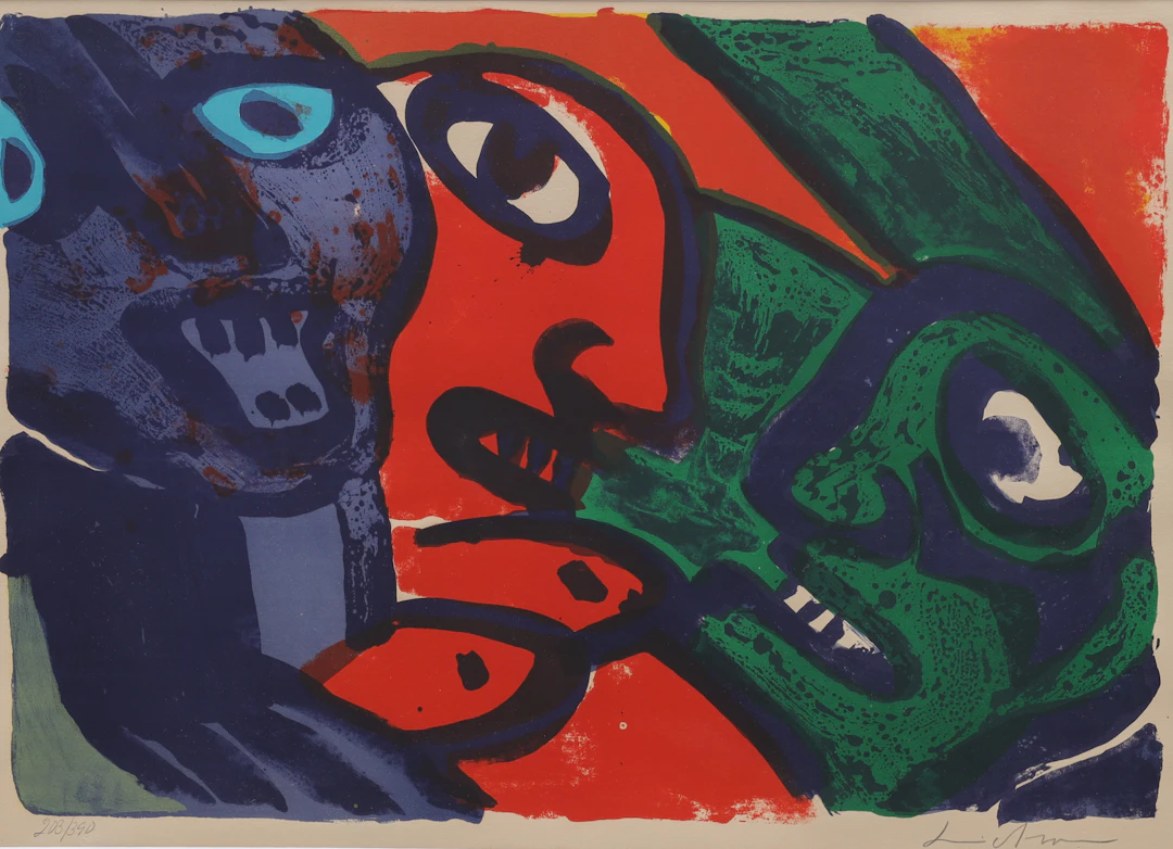 BENGT LINDSTRÖM. färglitografi, figurkomposition, numrerad 203/390, signerad.