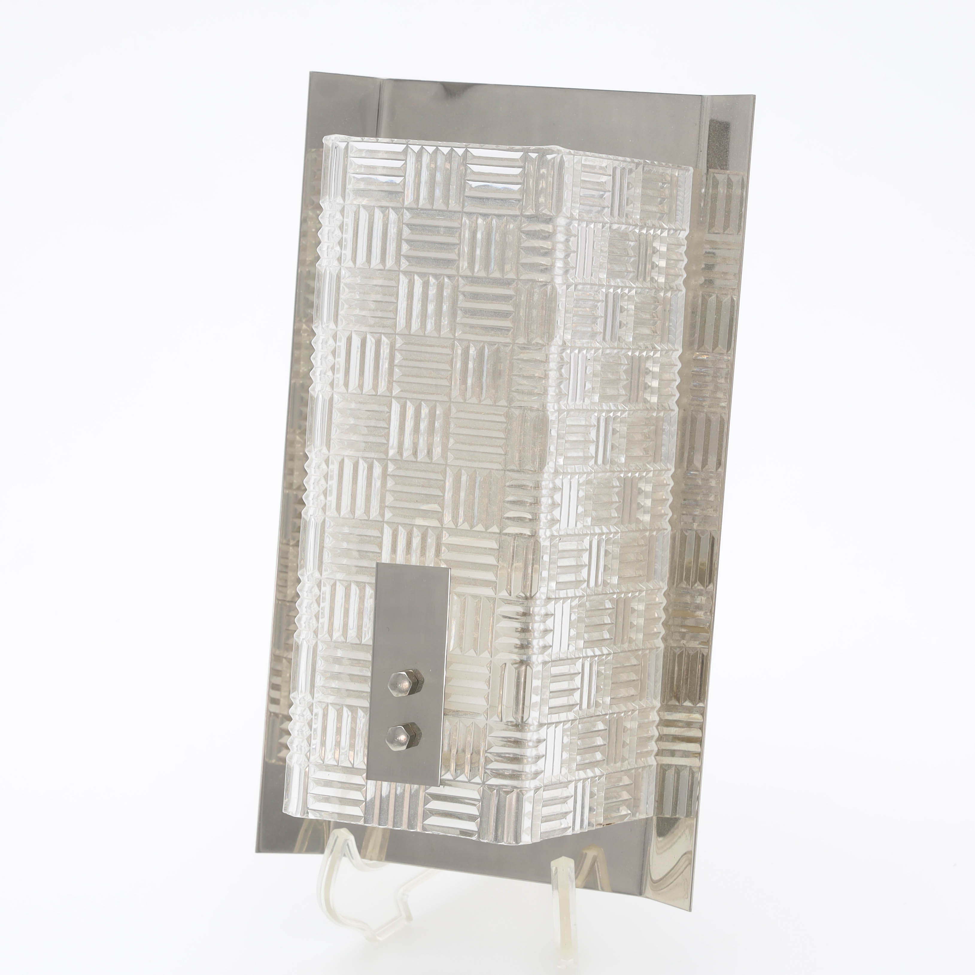 VÄGGLAMPA, plast & metall, 1960/70-tal.