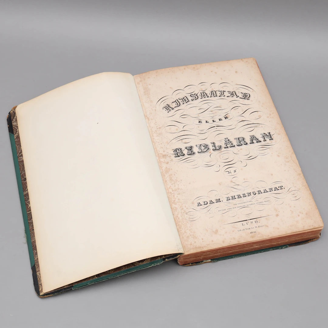 ADAM EHRENGRANAT, "Ridskolan eller Ridläran", M Körner, Lund, 1836.