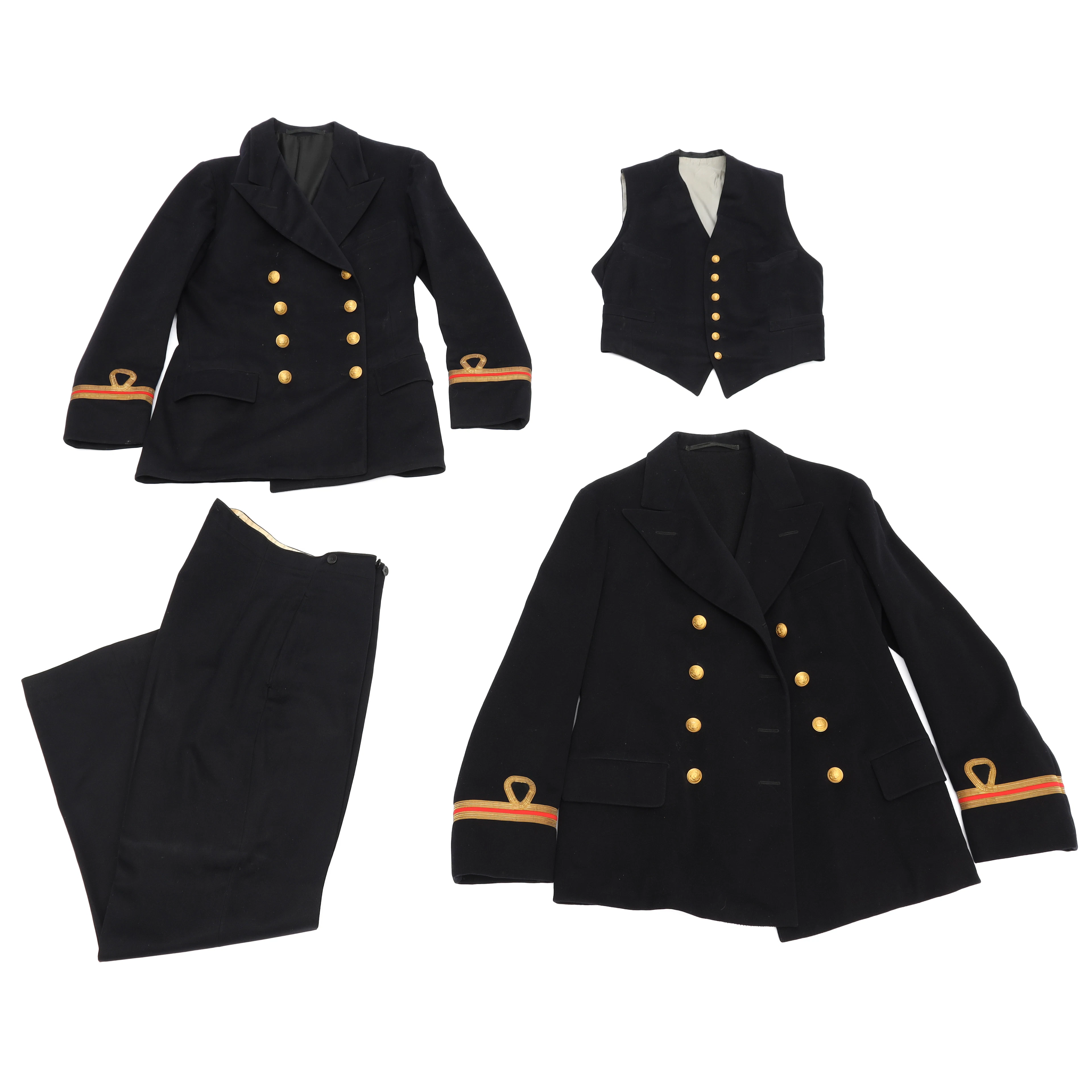 UNIFORM, 4 delar, svensk, flottan, tidigt 1900-tal.