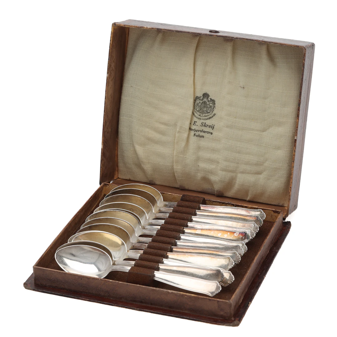 SKEDAR, 12 st, etui, GAB, Stockholm 1950-tal.