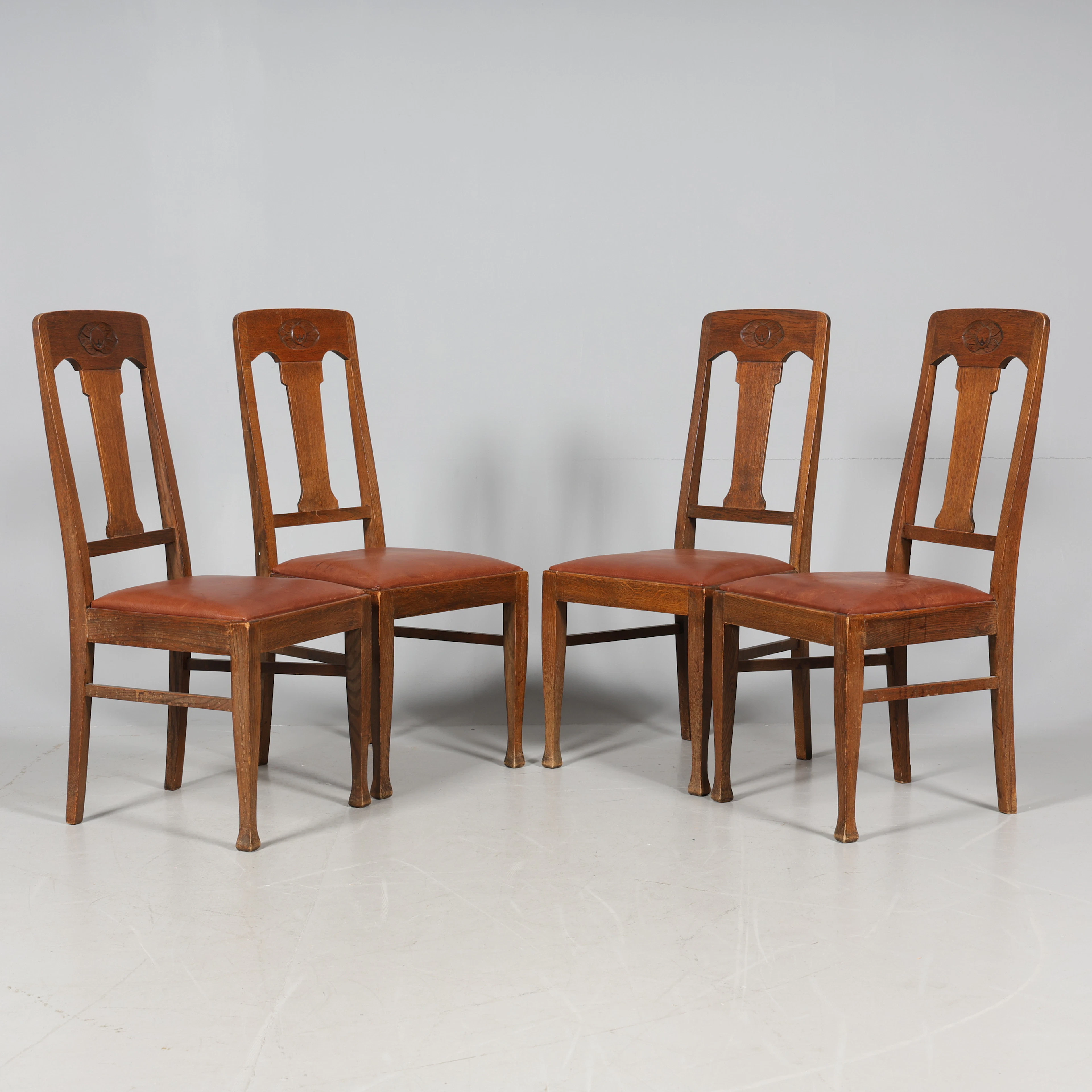 STOLAR, 4 stycken, Jugend, "Äpplet", 1800/1900-tal.