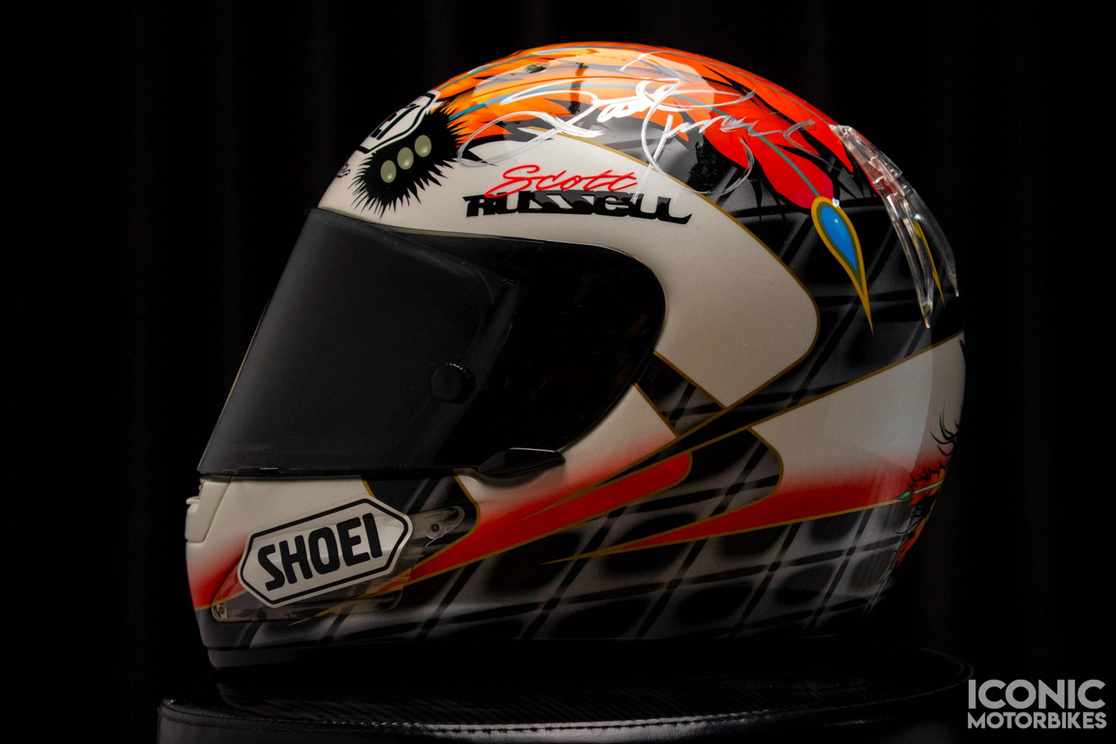 No Reserve – 1996 Signed Scott Russell Shoei Helmet