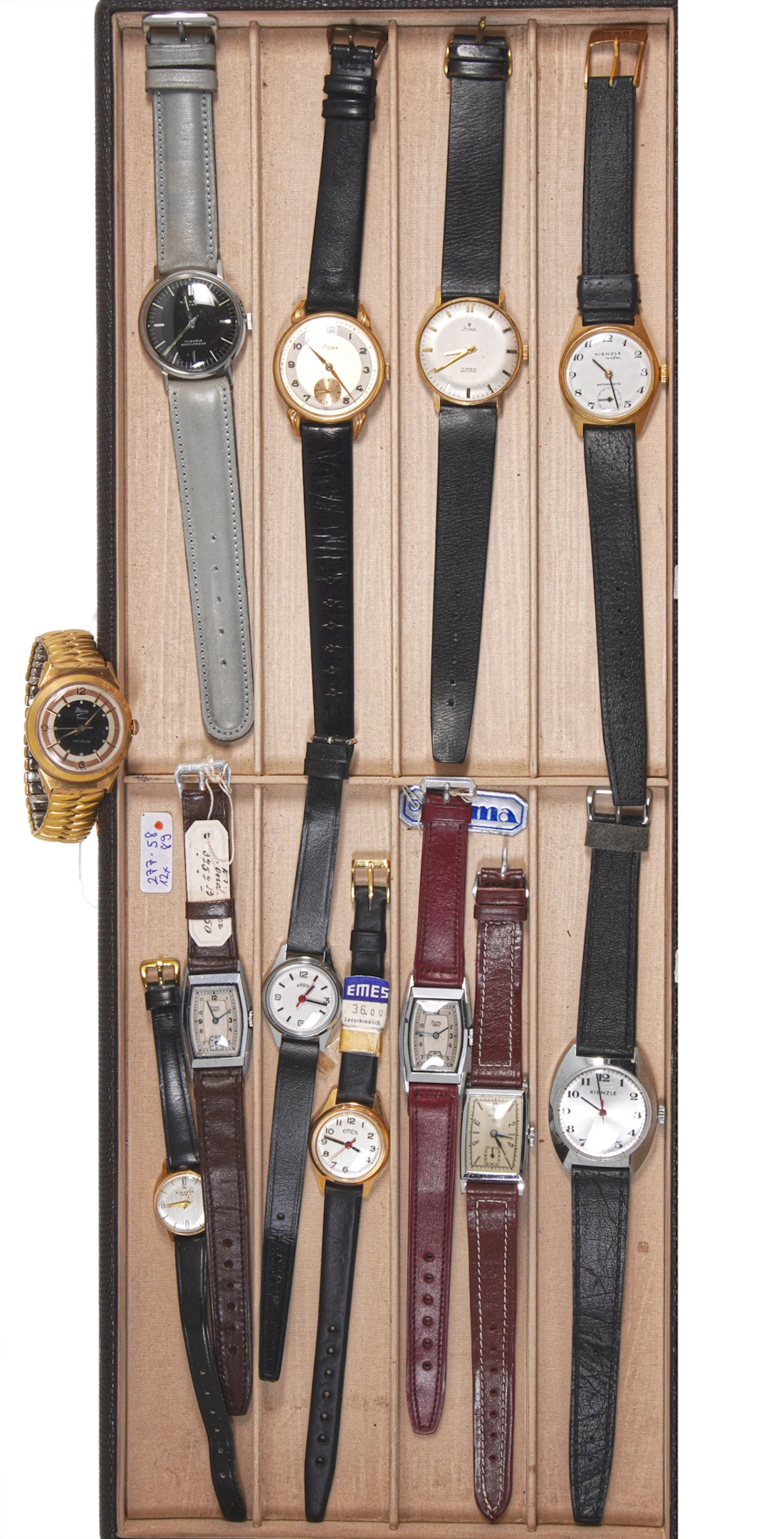 12 Armbanduhren, ca. 1930-50er Jahre