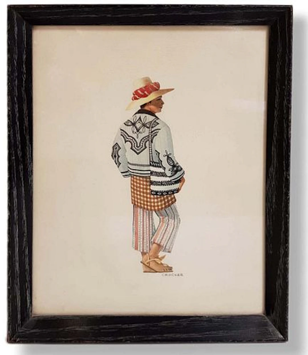 Signed Guatemalan Fredrick Crocker Lithograph