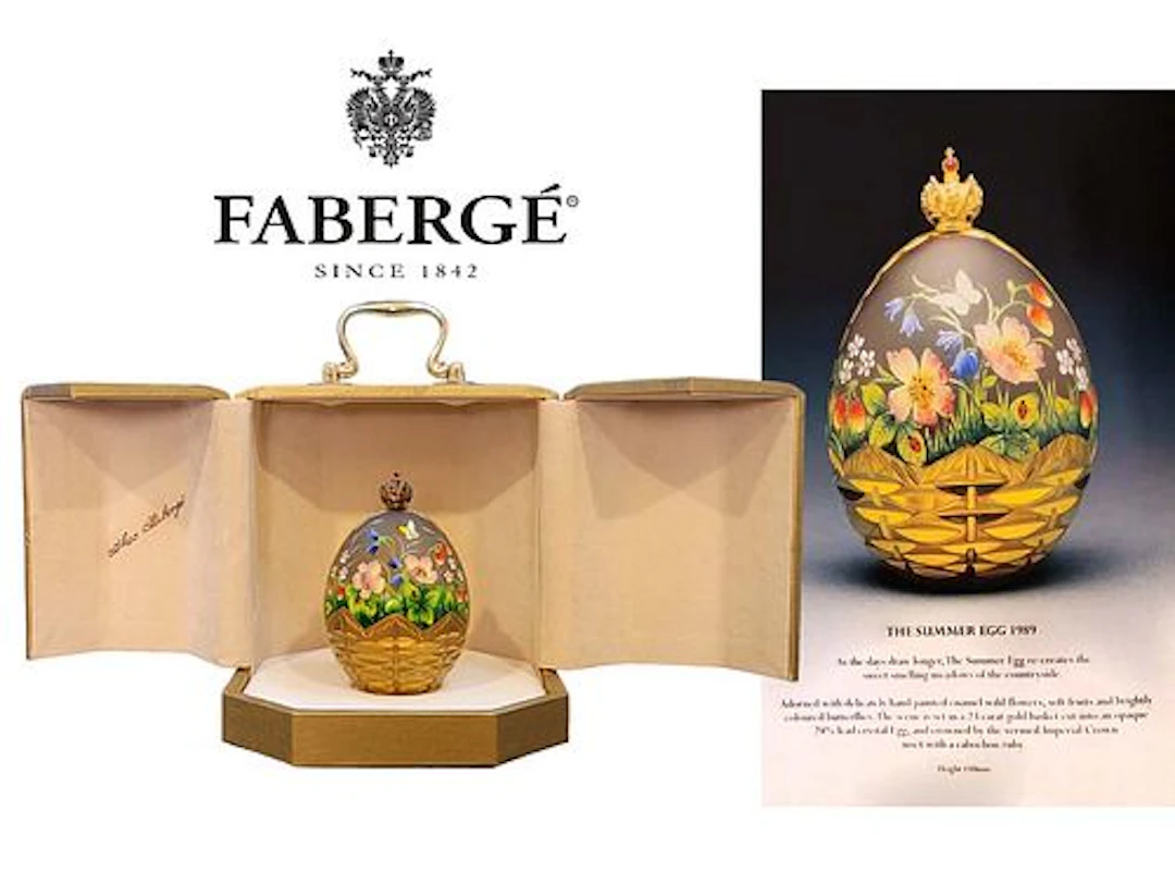 Theo Faberge ' The Summer Egg 1989 '