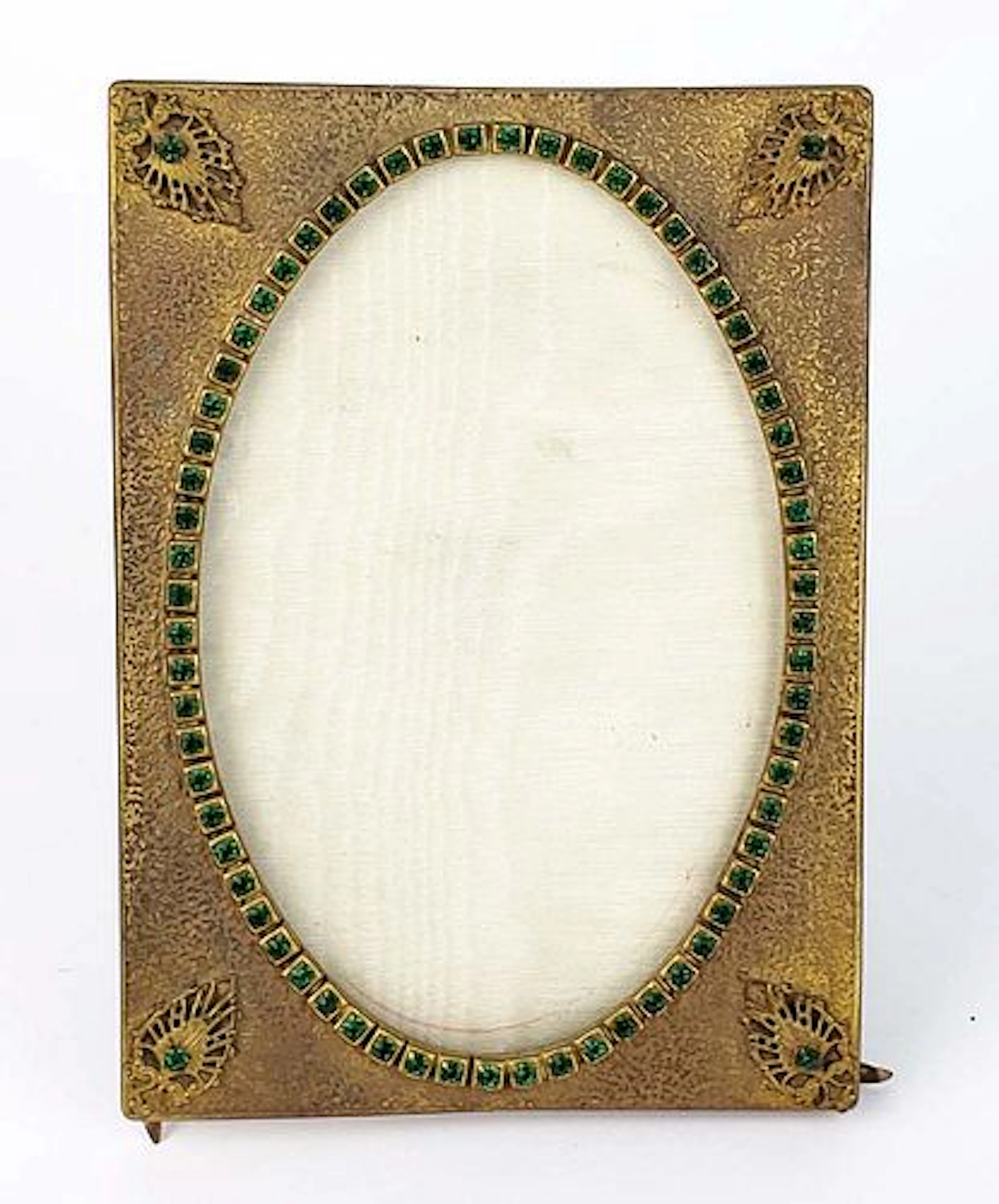 19th C. Bronze Jewelled Photo Frame