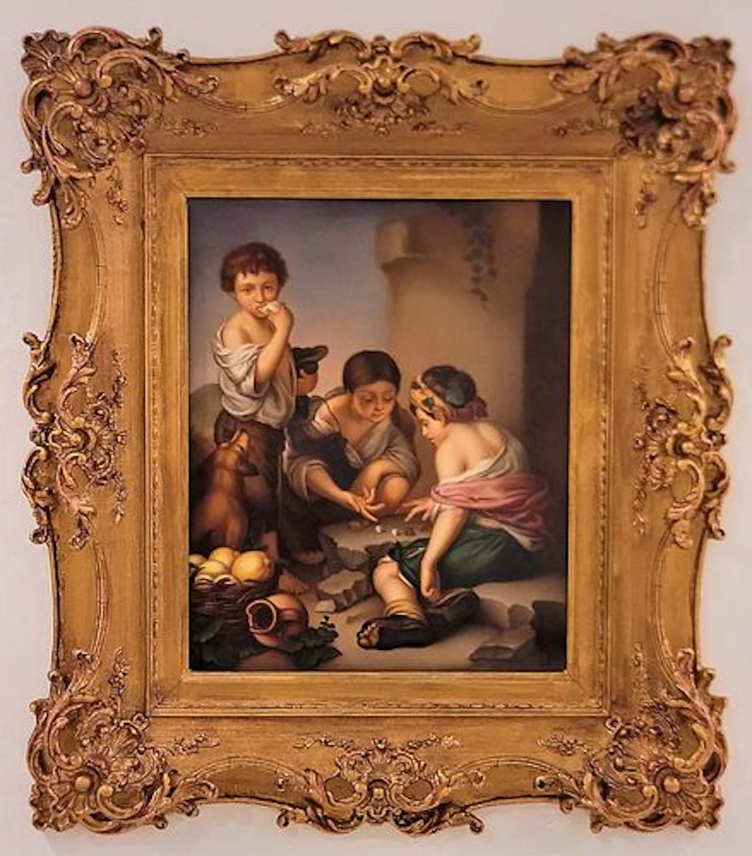 Framed 19th C. Berlin KPM plaque