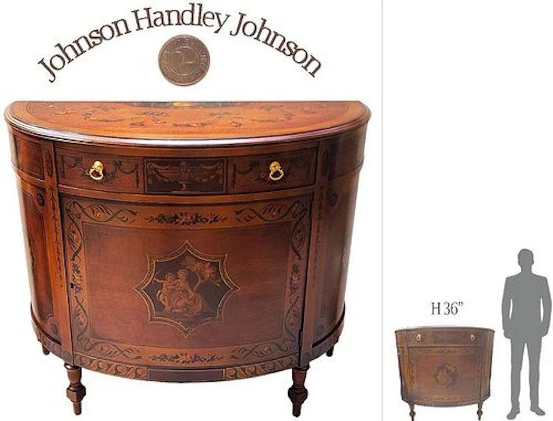 Johnson Handley Adams Commode Console Table Chest