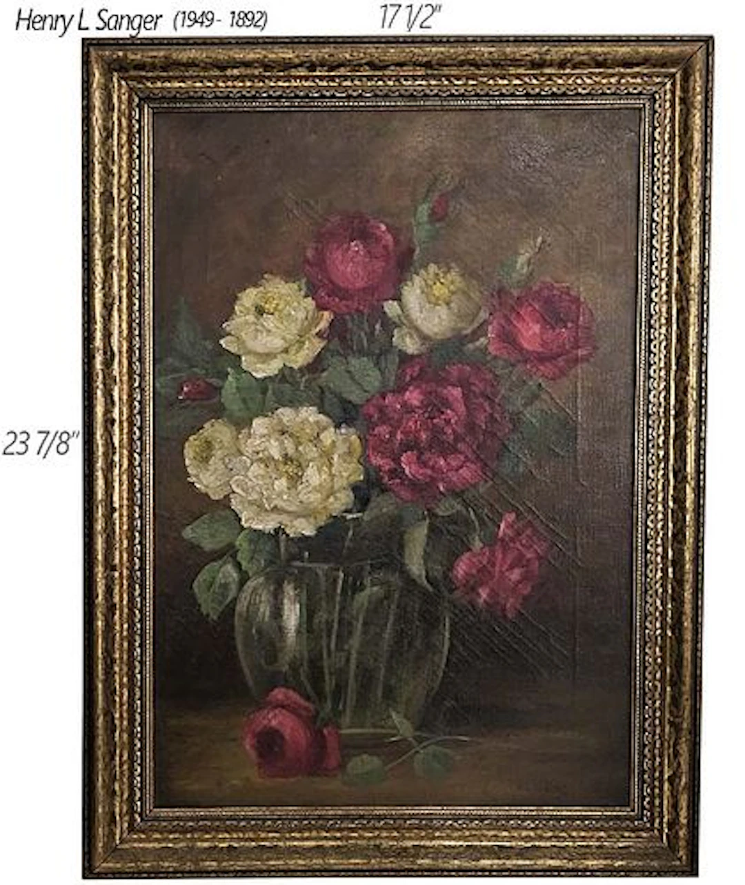 Hand Painted 'Still Life' Oil On Canvas, Signed By American Painter