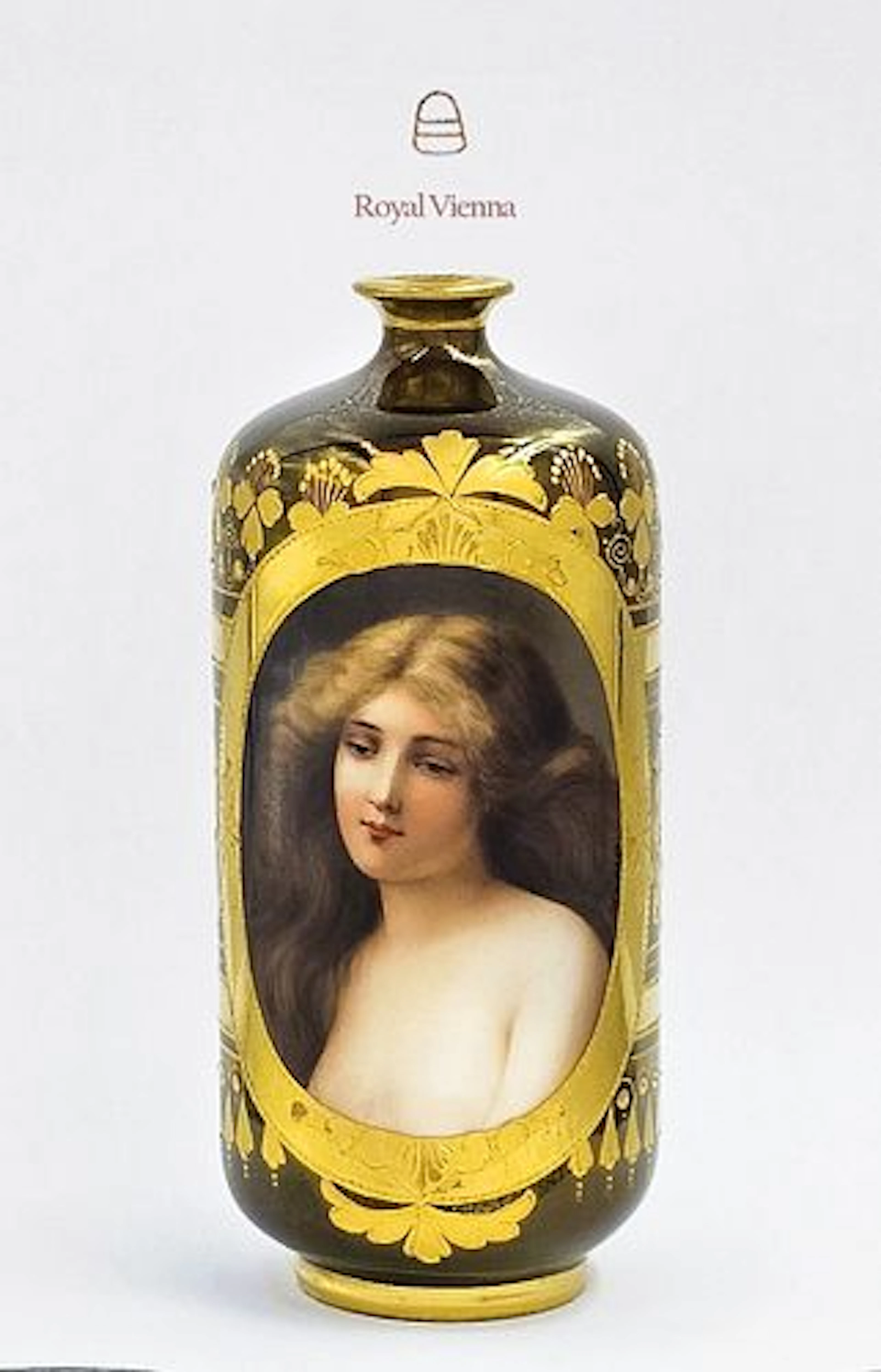 19th C. Hand Painted Royal Vienna Porcelain Vase Signed By Wagner