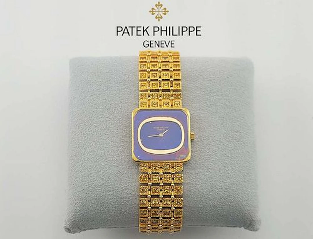 Patek Philippe 18k Yellow Gold Sapphire 25mm Watch
