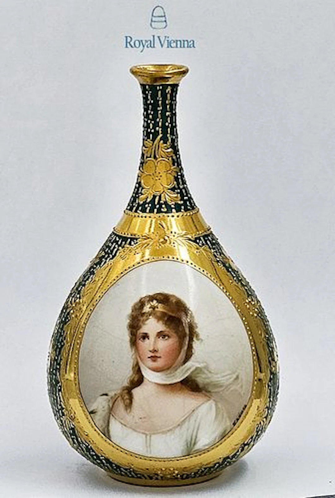 19th C. Hand Painted Royal Vienna Porcelain Vase Signed By Wagner