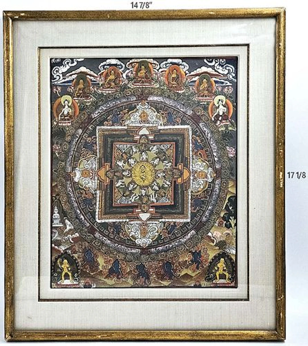 Hand Painted Buddha Mandala Thangka