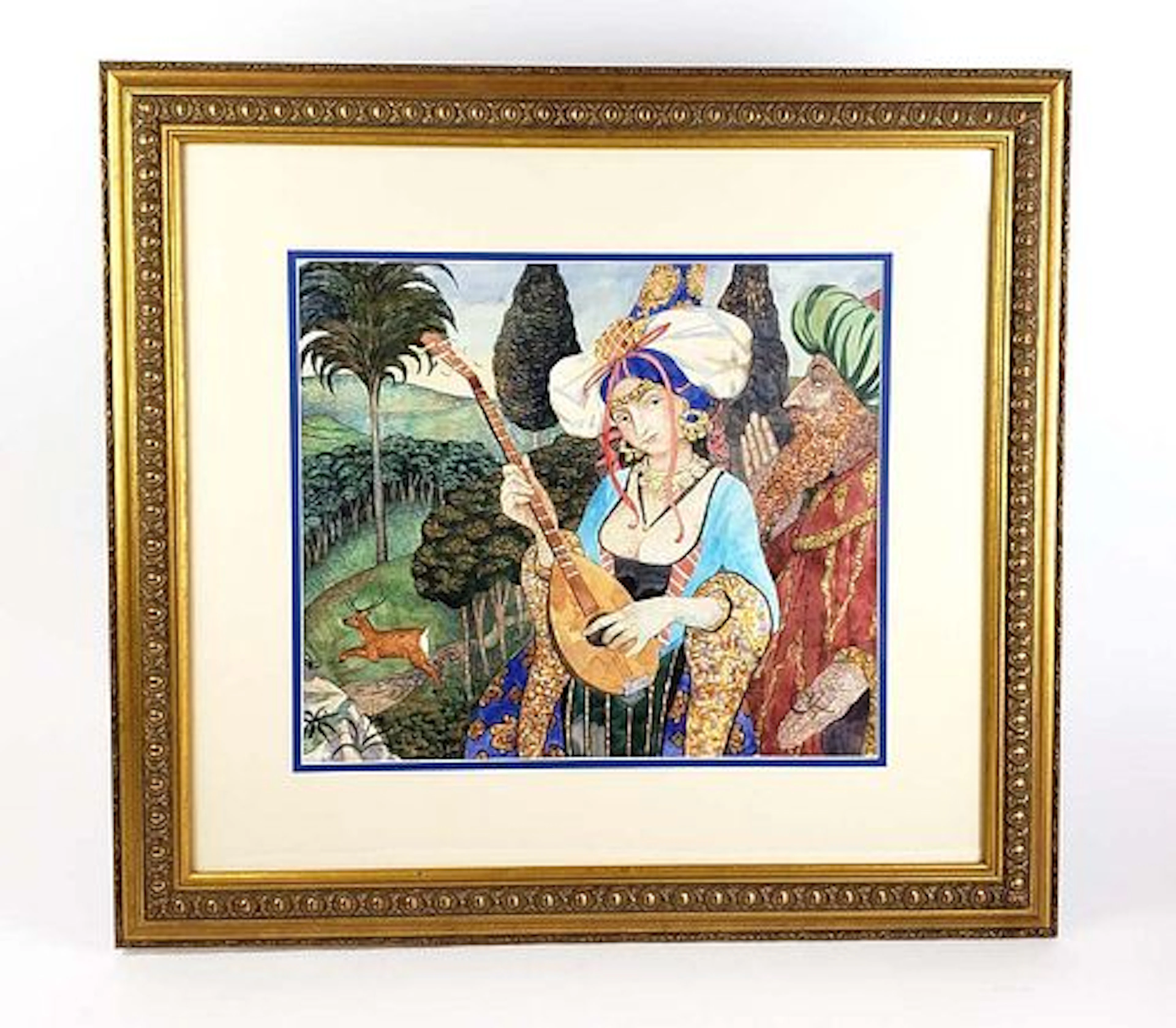 Olga Oreshnikova Russian Orientalist Watercolor