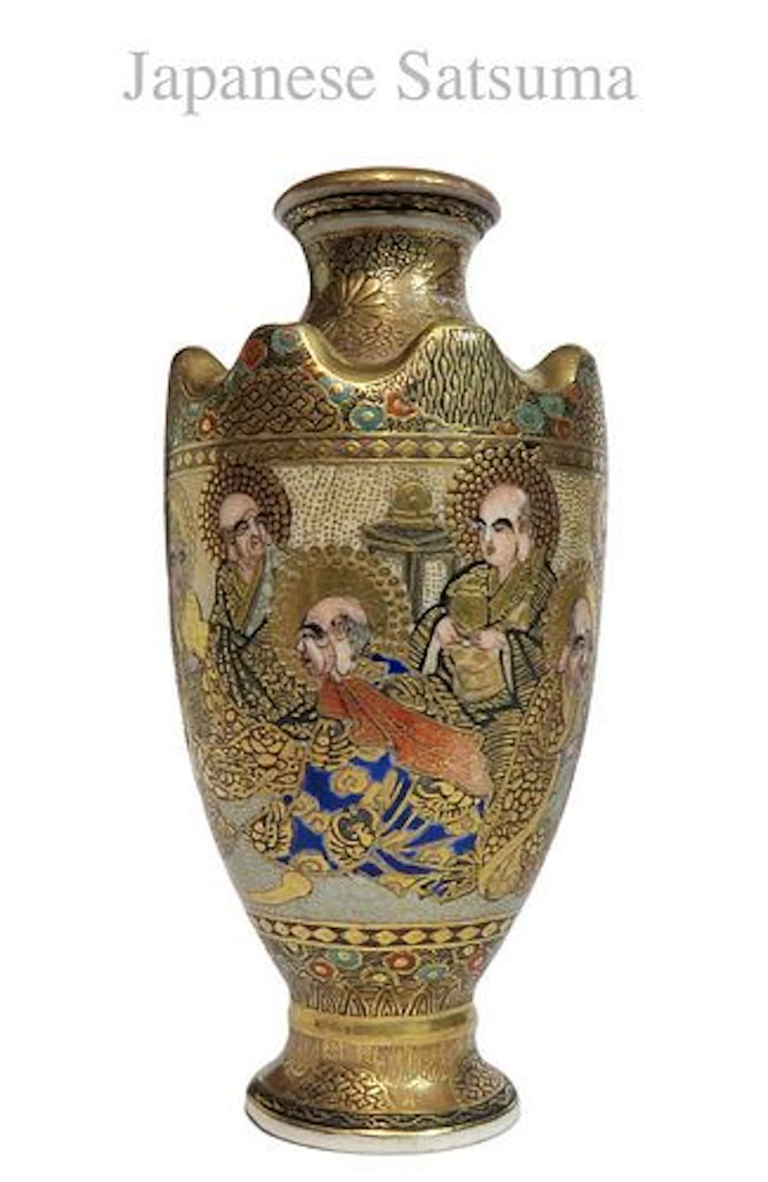 19th C Japanese Satsuma Vase