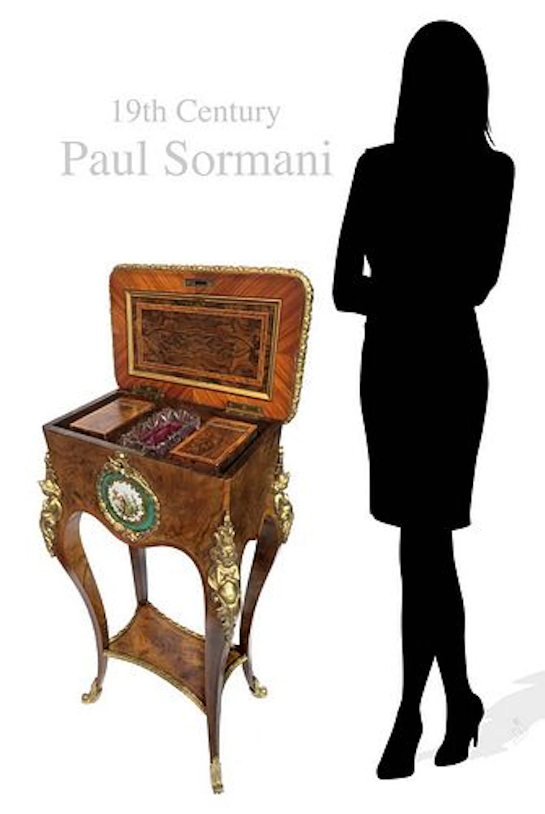 19th C Paul Sormani Sevres Side Table