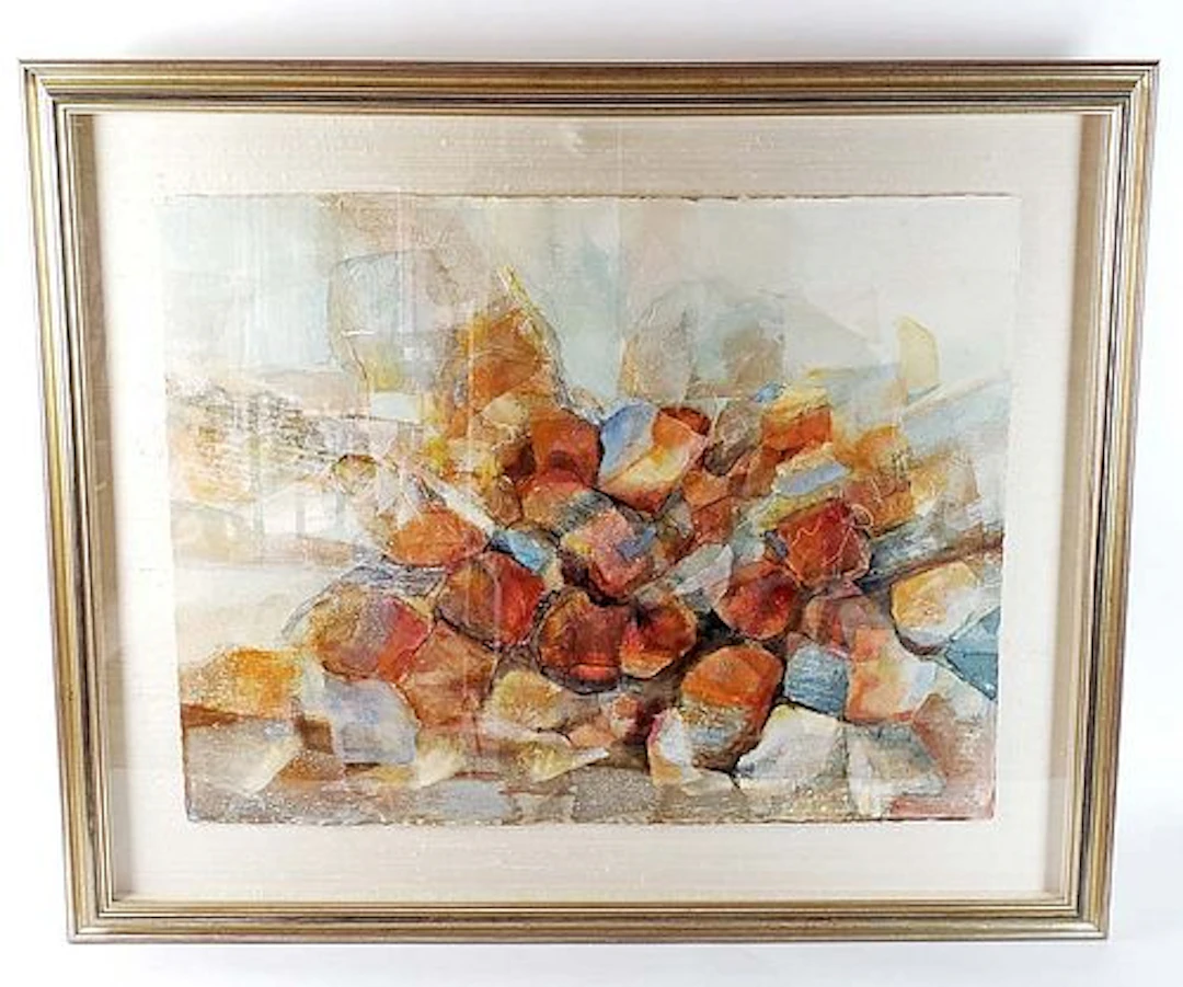 Framed Modern Contemperary Painting