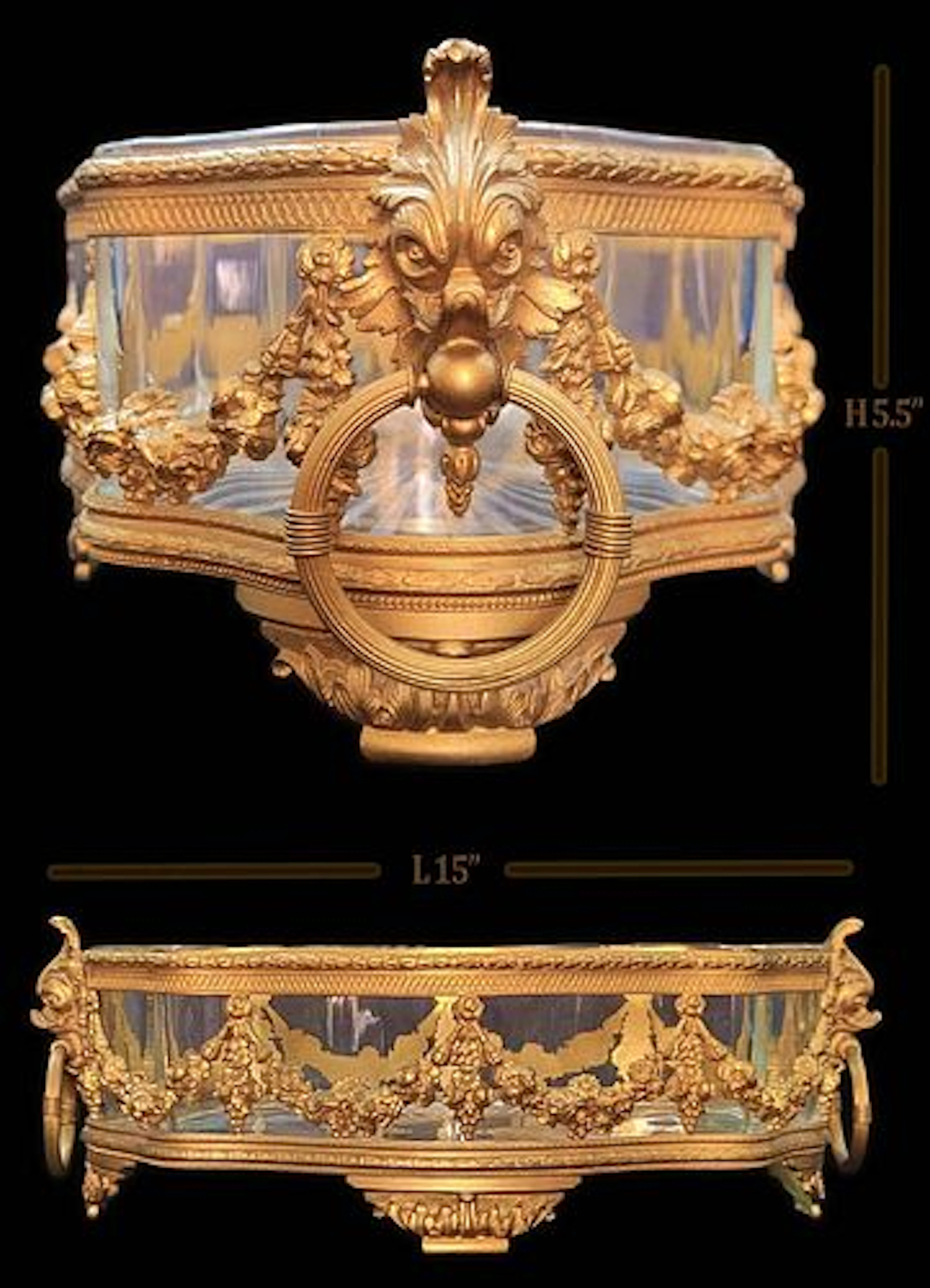 Figural Bronze Center Piece