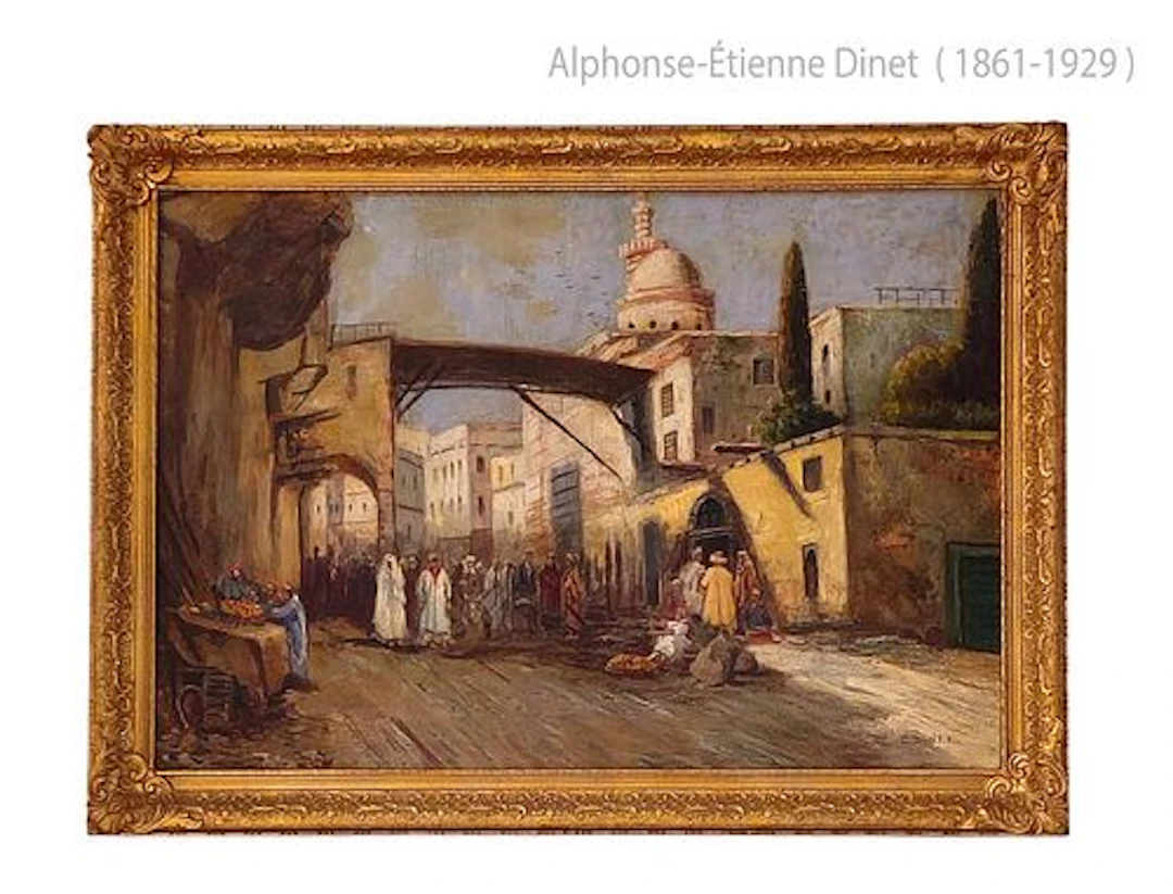 Etienne Dinet (1861-1929) Orientalist Painting